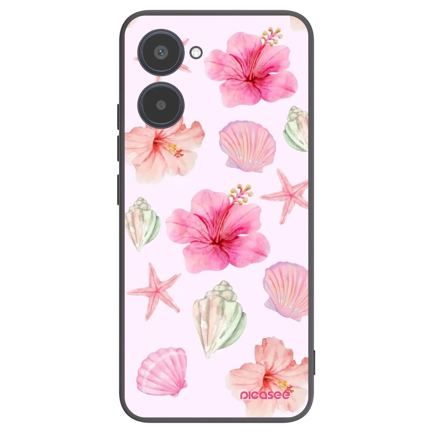 Picasee silikonový černý obal pro Realme 10 4G - Blush Lagoon