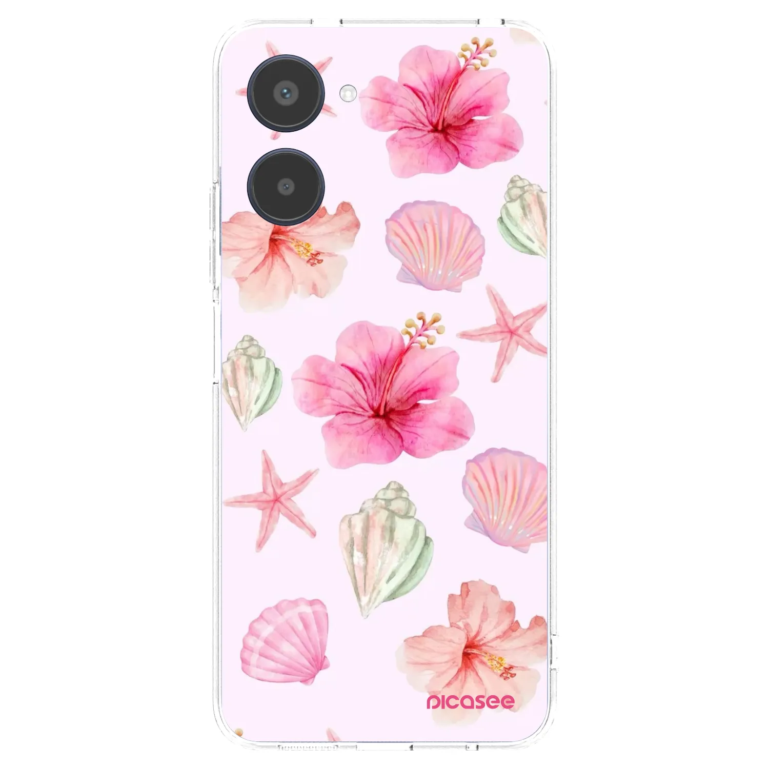 Picasee silikonový průhledný obal pro Realme 10 4G - Blush Lagoon