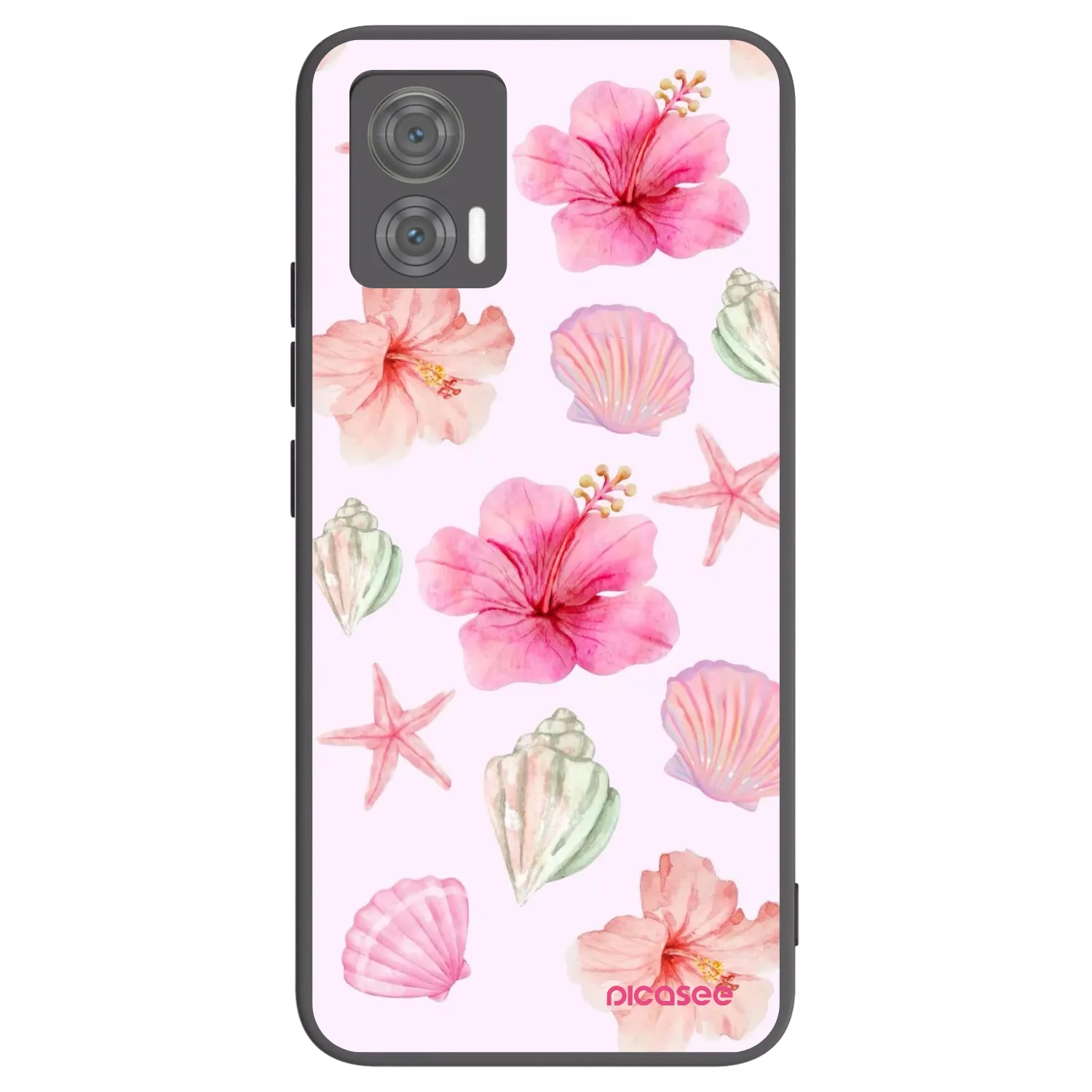 Picasee silikonový černý obal pro Motorola Edge 30 Neo - Blush Lagoon