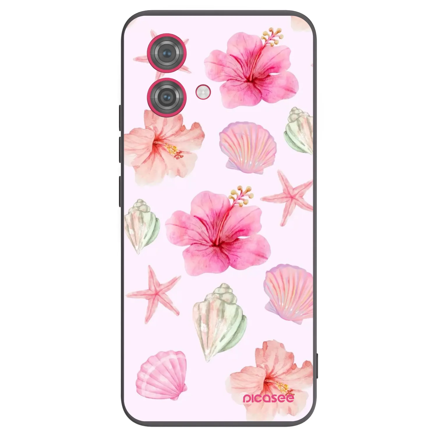 Picasee silikonový černý obal pro Motorola Moto G84 5G - Blush Lagoon