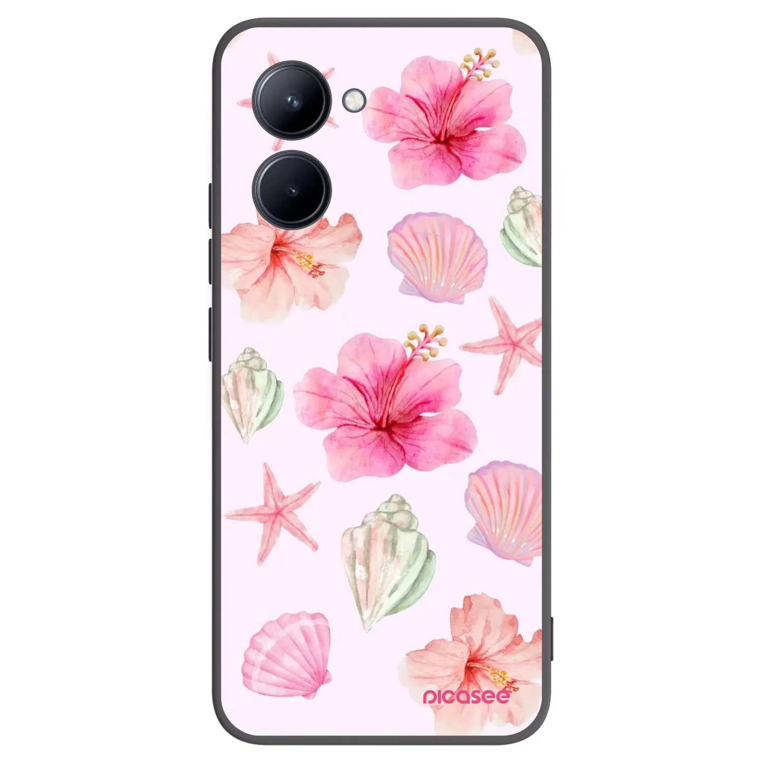 Picasee silikonový černý obal pro Realme C33 (2023) - Blush Lagoon