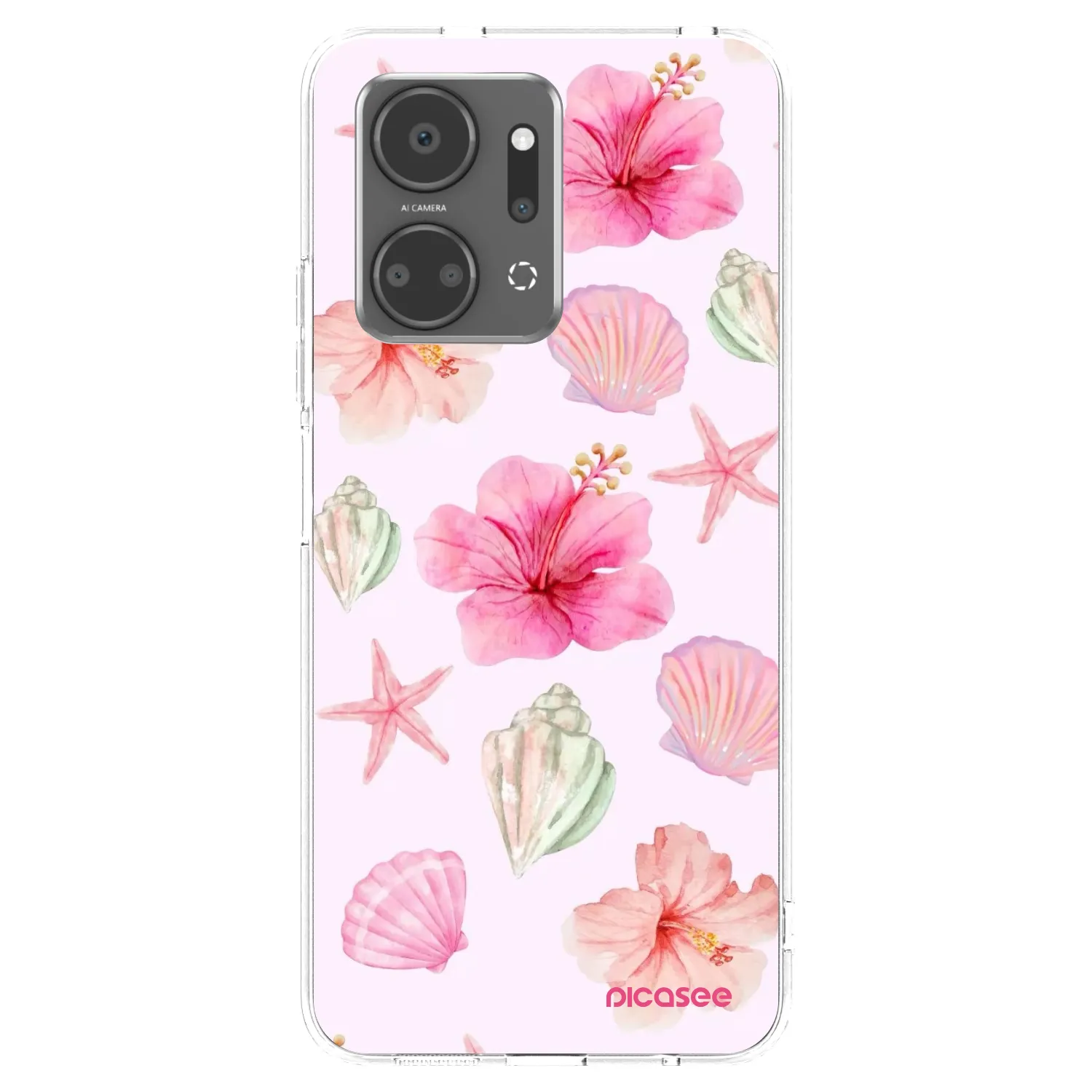 Picasee silikonový průhledný obal pro Honor X7a - Blush Lagoon