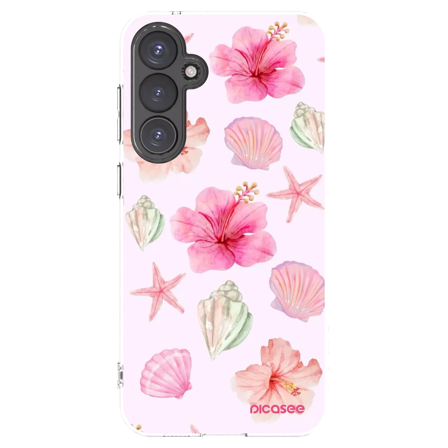Picasee silikonový průhledný obal pro Samsung Galaxy S23 FE S711B - Blush Lagoon