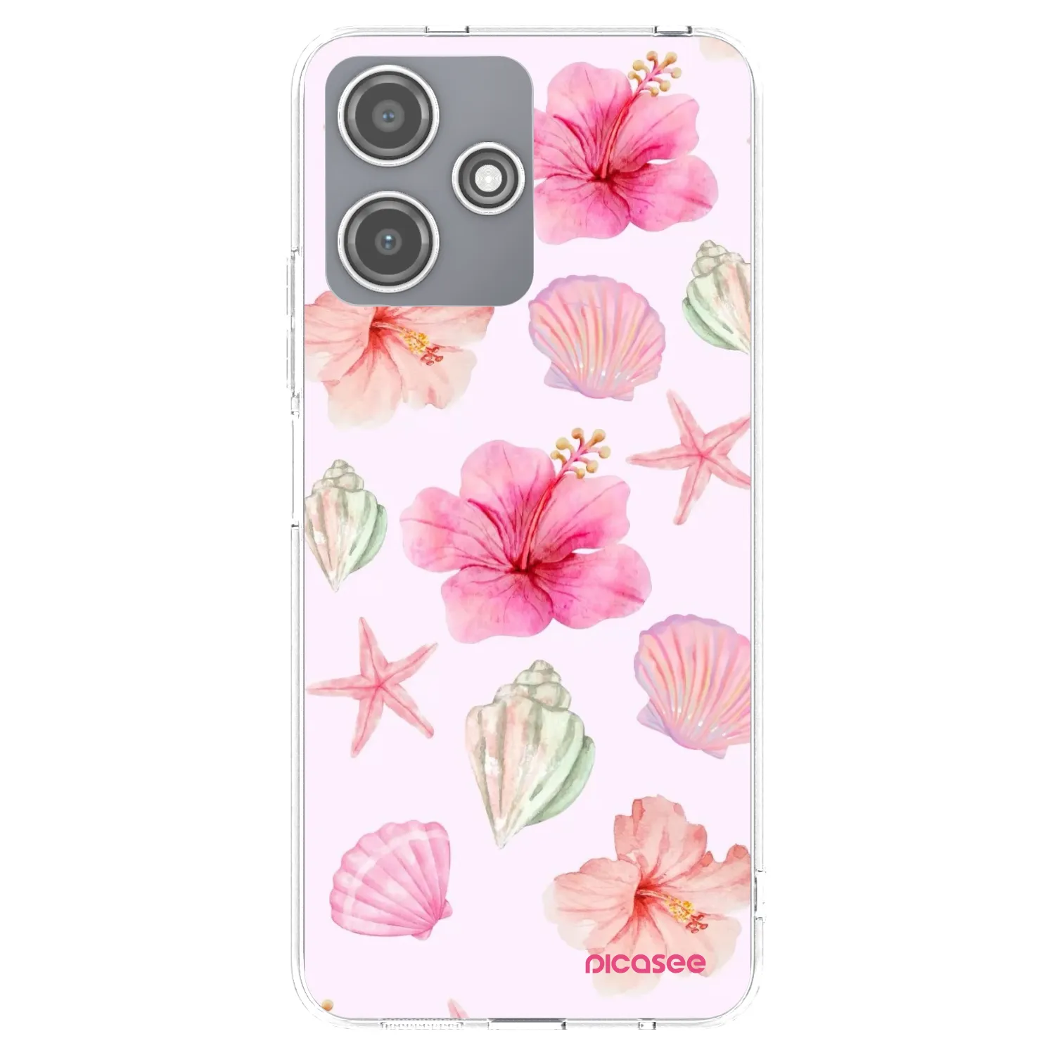 Picasee silikonový průhledný obal pro Xiaomi Redmi 12 5G - Blush Lagoon