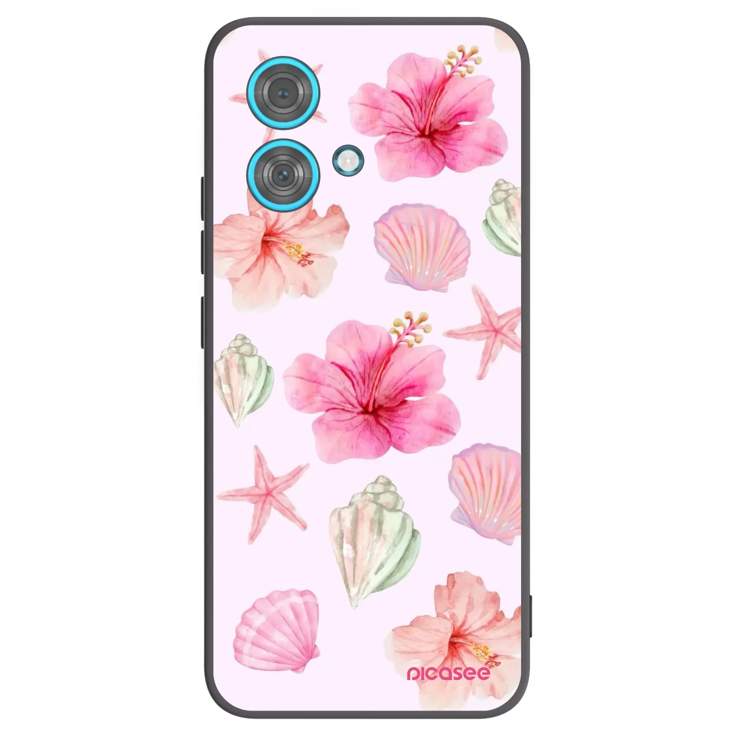 Picasee silikonový černý obal pro Motorola Edge 40 Neo - Blush Lagoon