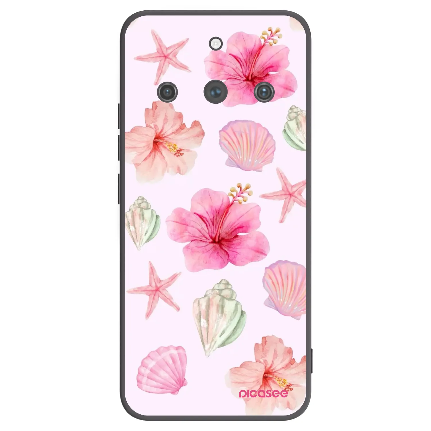 Picasee silikonový černý obal pro Realme 11 Pro+ - Blush Lagoon