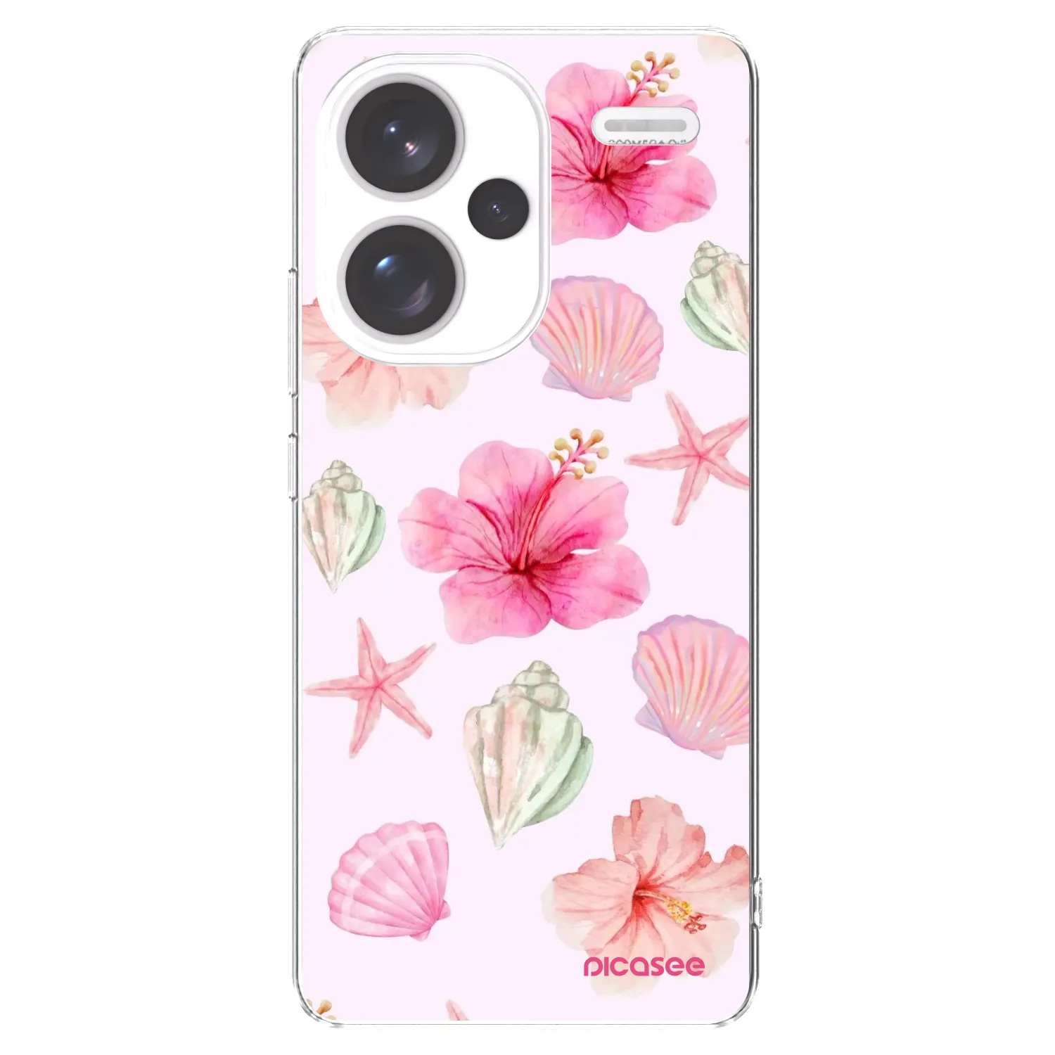 Picasee silikonový průhledný obal pro Xiaomi Redmi Note 13 Pro+ 5G - Blush Lagoon