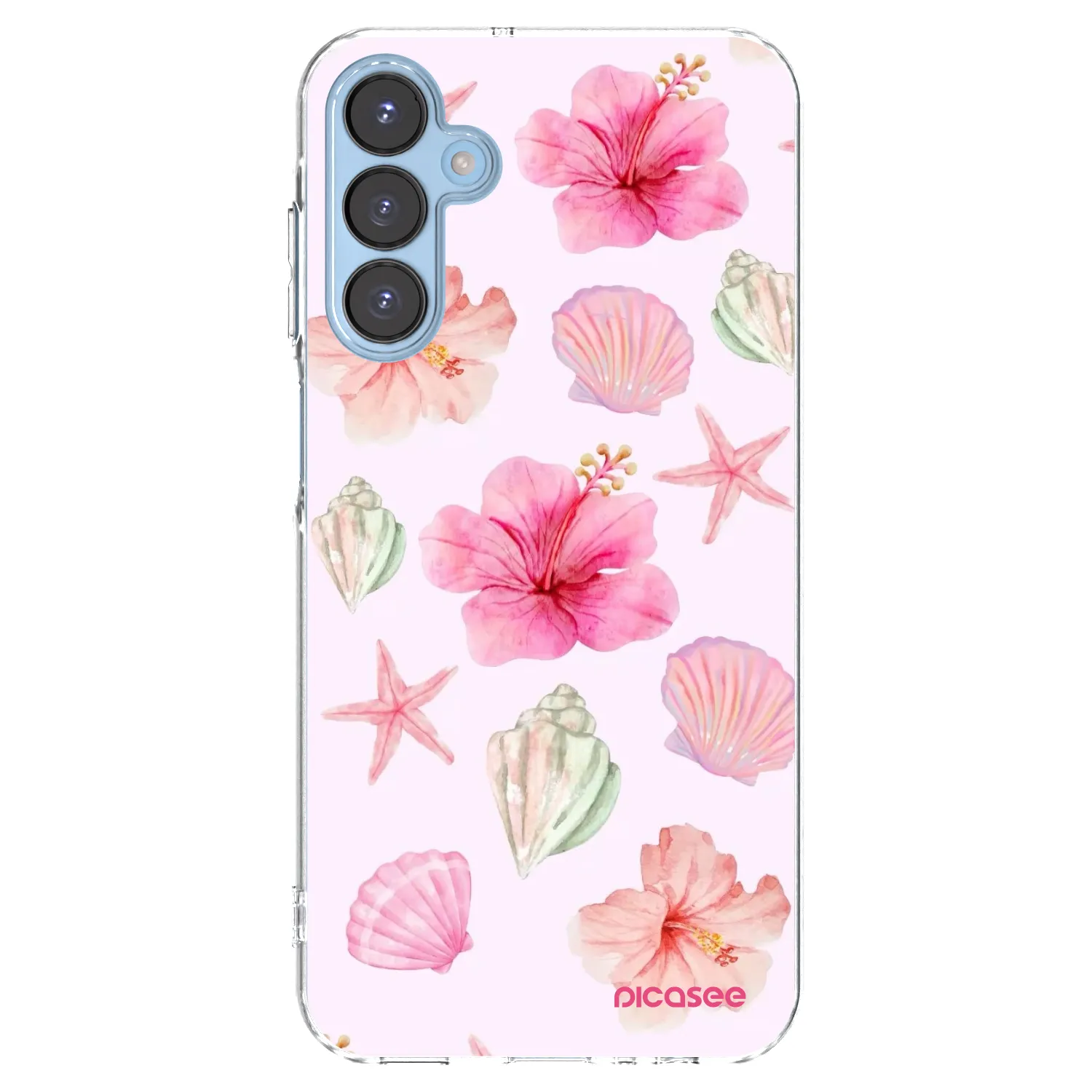 Picasee silikonový průhledný obal pro Samsung Galaxy A15 A156B 5G - Blush Lagoon