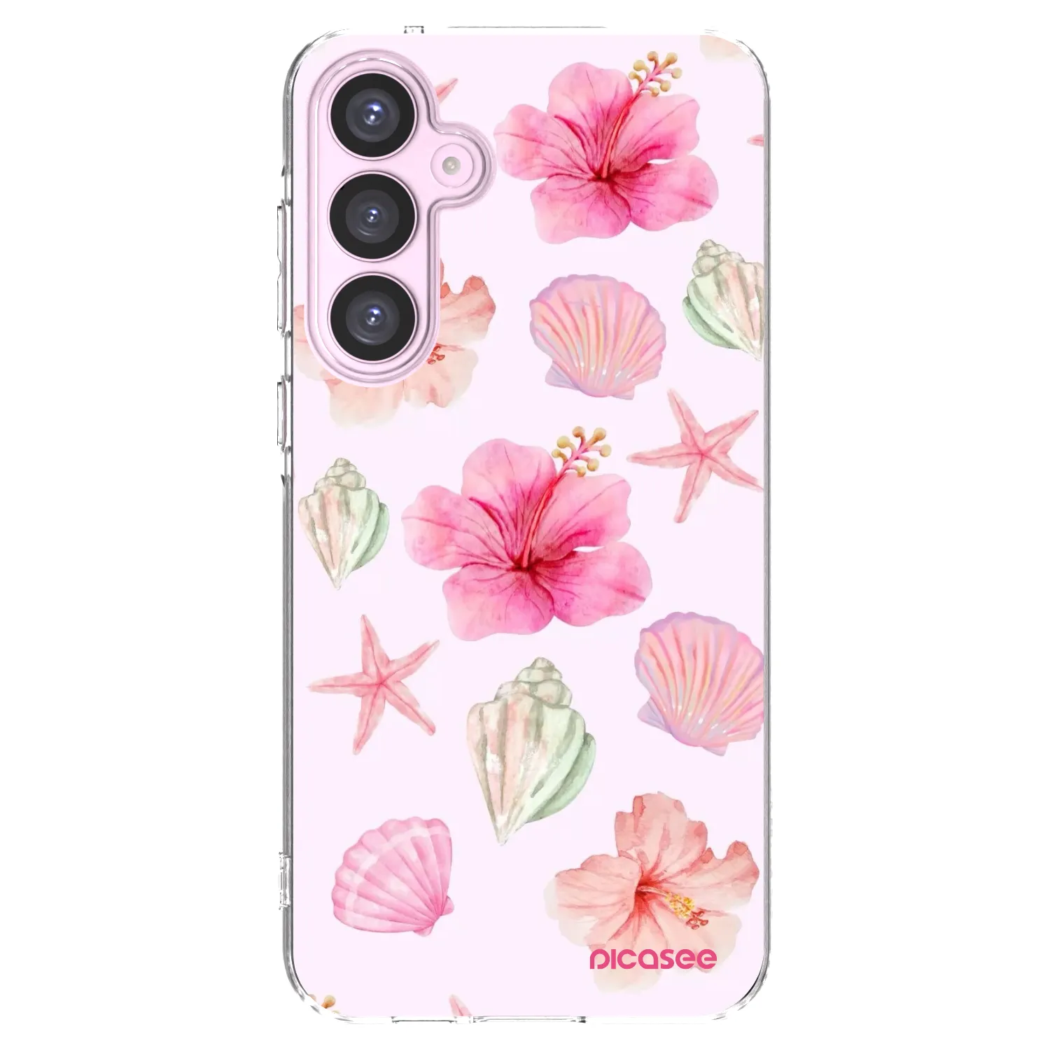 Picasee silikonový průhledný obal pro Samsung Galaxy A55 5G A556B - Blush Lagoon