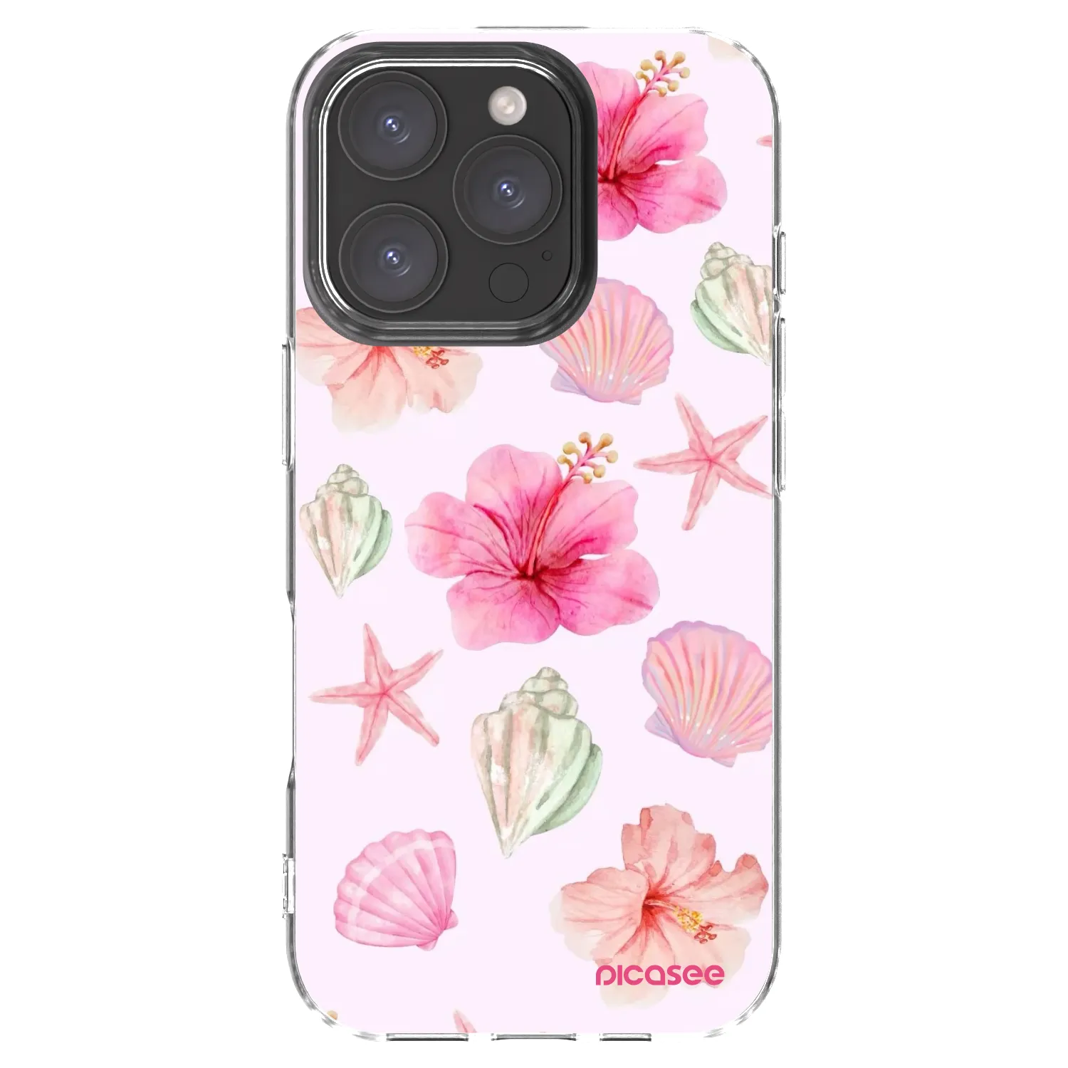 Picasee silikonový průhledný obal pro Apple iPhone 16 Pro - Blush Lagoon