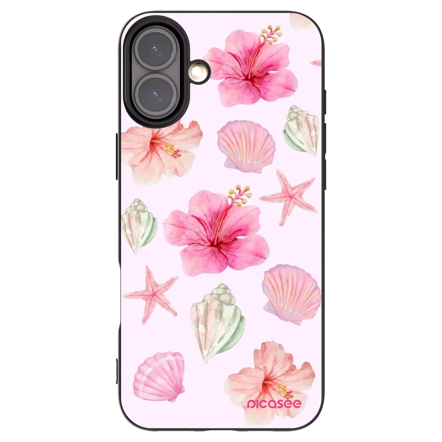 Picasee silikonový černý obal pro Apple iPhone 16 Plus - Blush Lagoon
