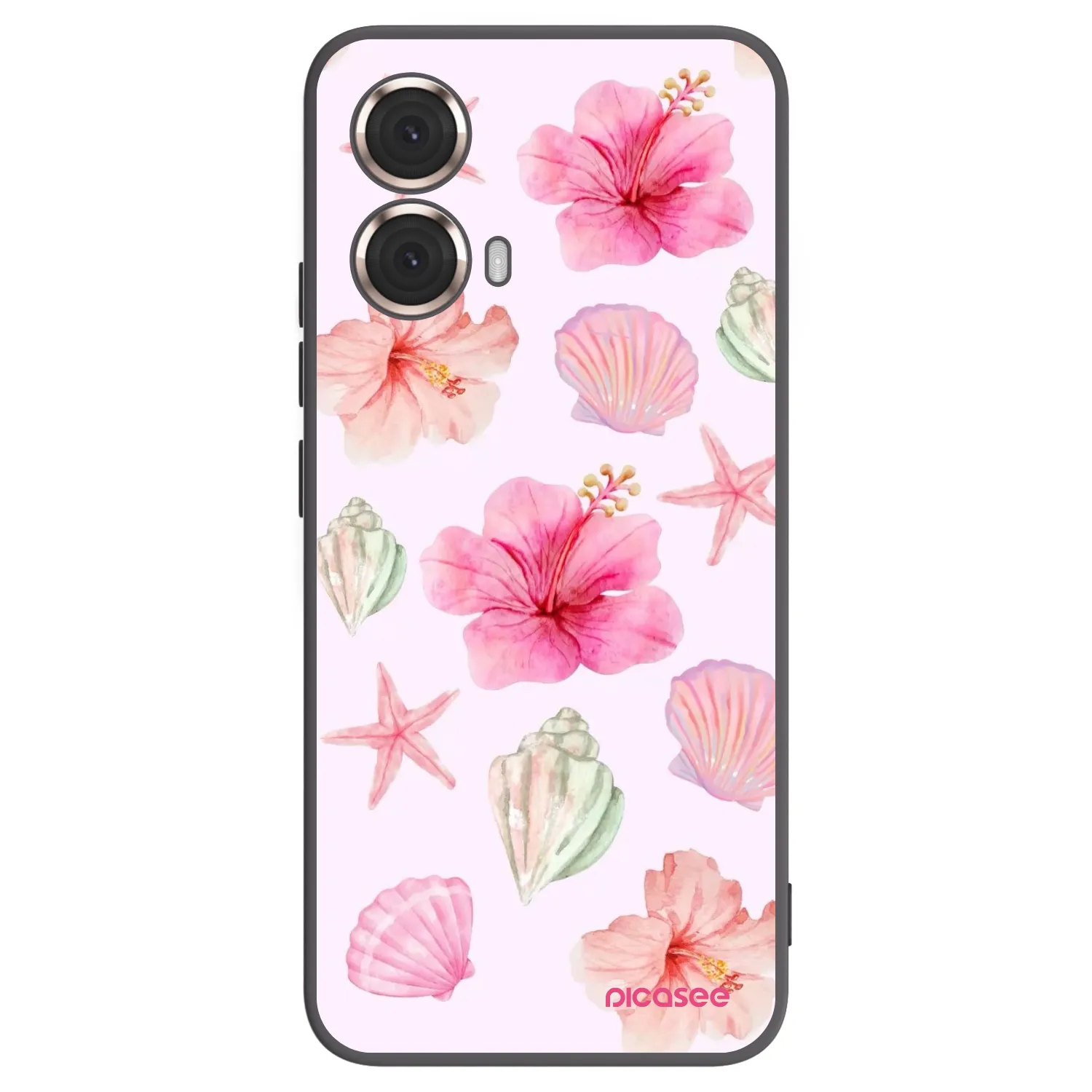 Picasee silikonový černý obal pro Motorola Moto G85 - Blush Lagoon