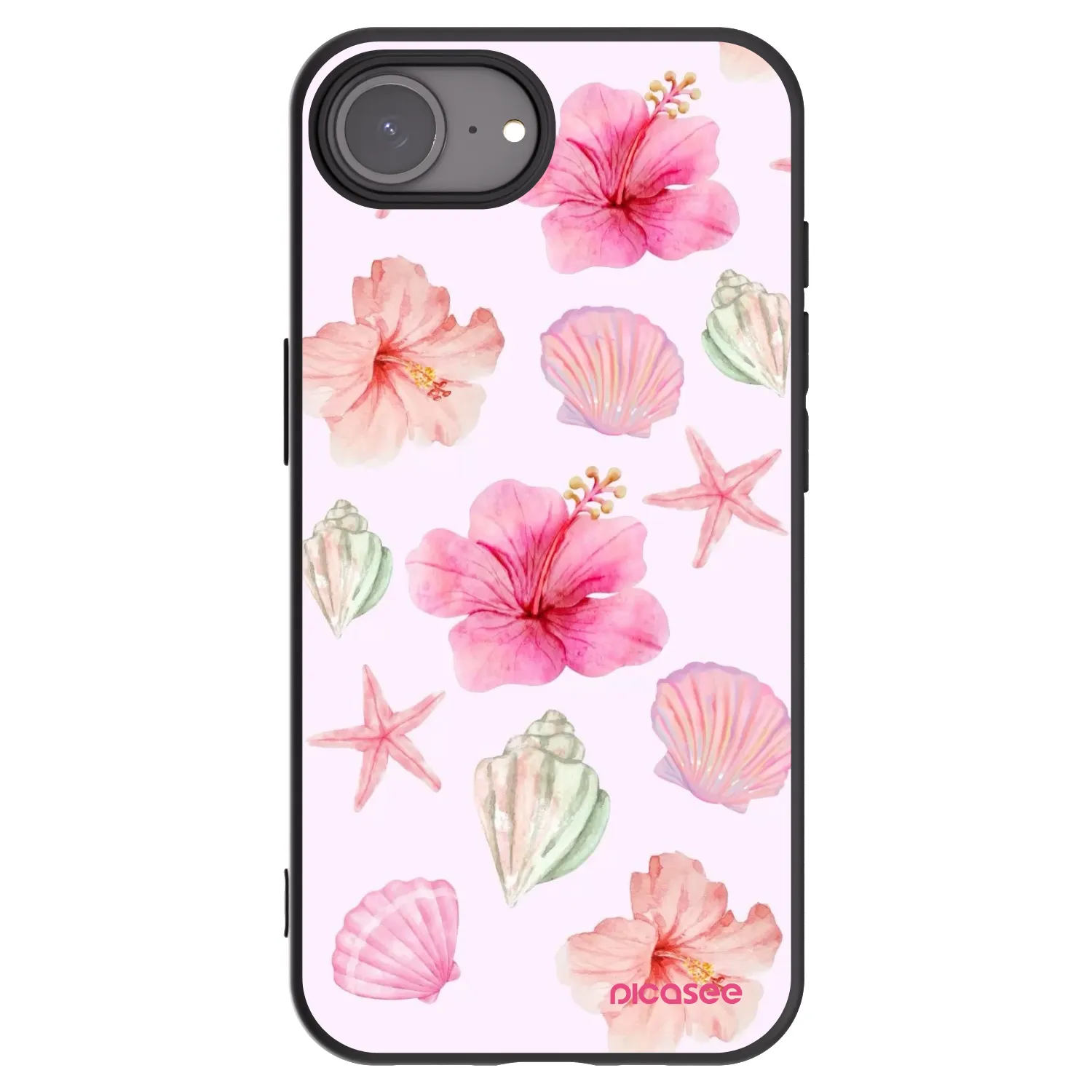 Picasee silikonový černý obal pro Apple iPhone 16e - Blush Lagoon