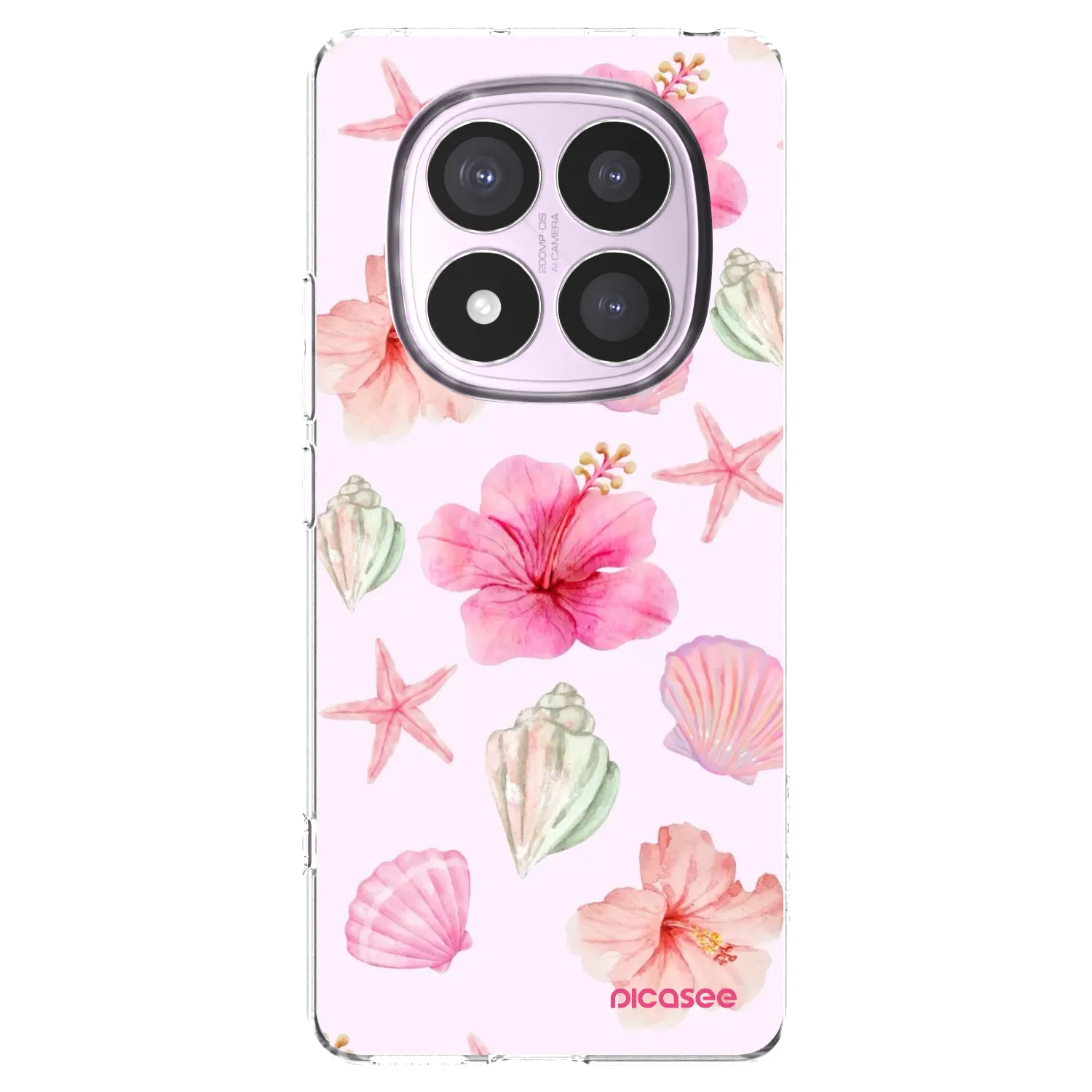 Picasee silikonový průhledný obal pro Xiaomi Redmi Note 14 Pro 5G - Blush Lagoon