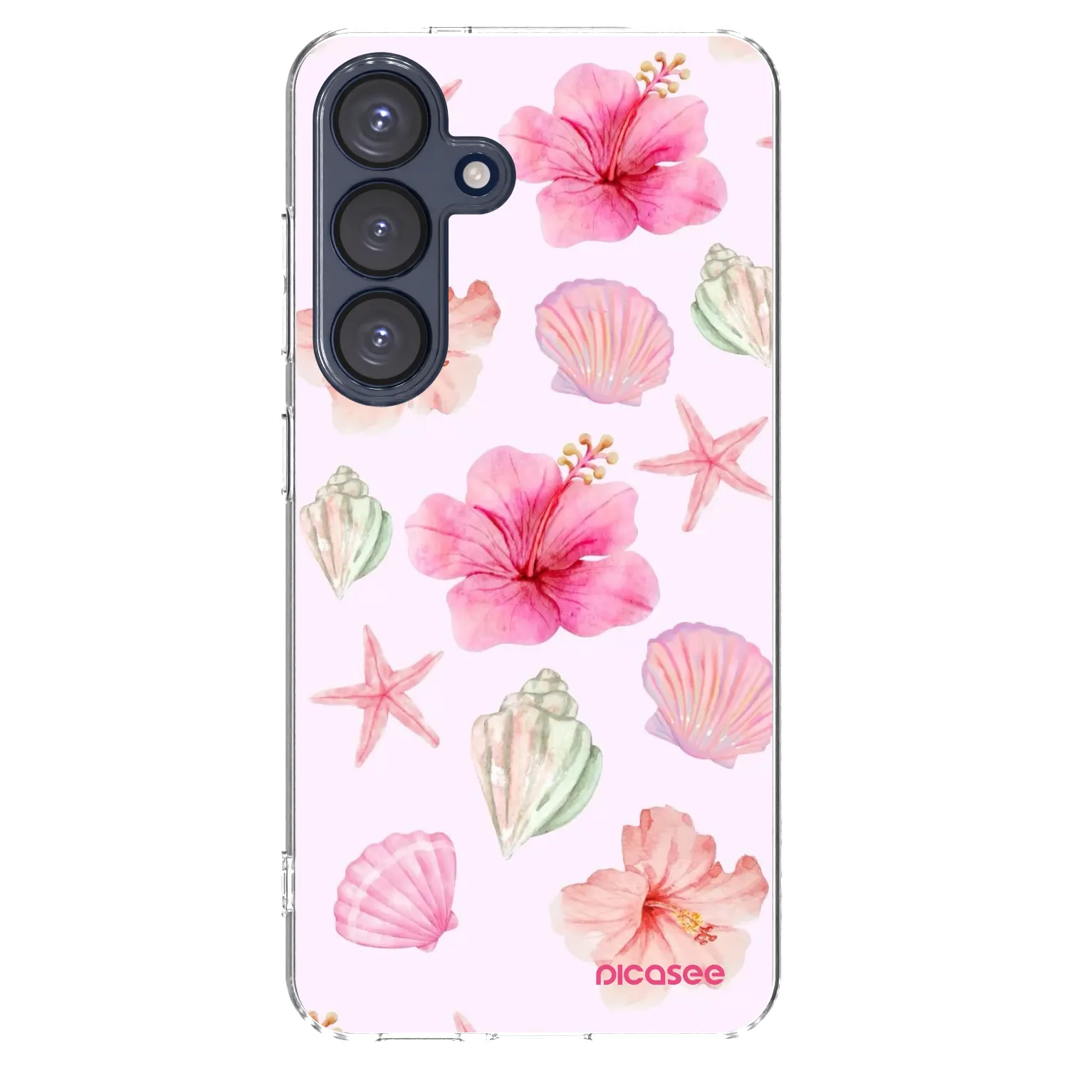 Picasee silikonový průhledný obal pro Samsung Galaxy S25 5G - Blush Lagoon