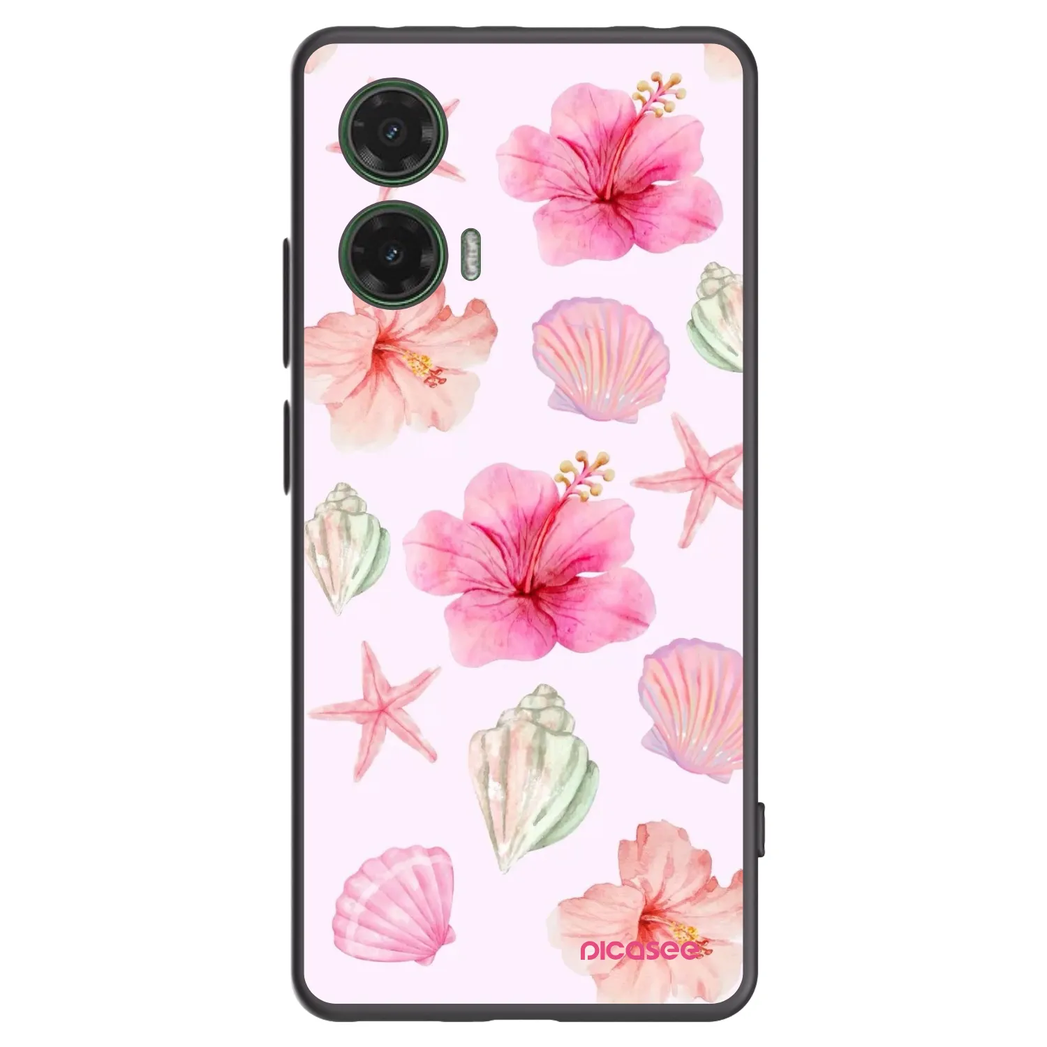 Picasee silikonový černý obal pro Motorola Moto G35 5G - Blush Lagoon