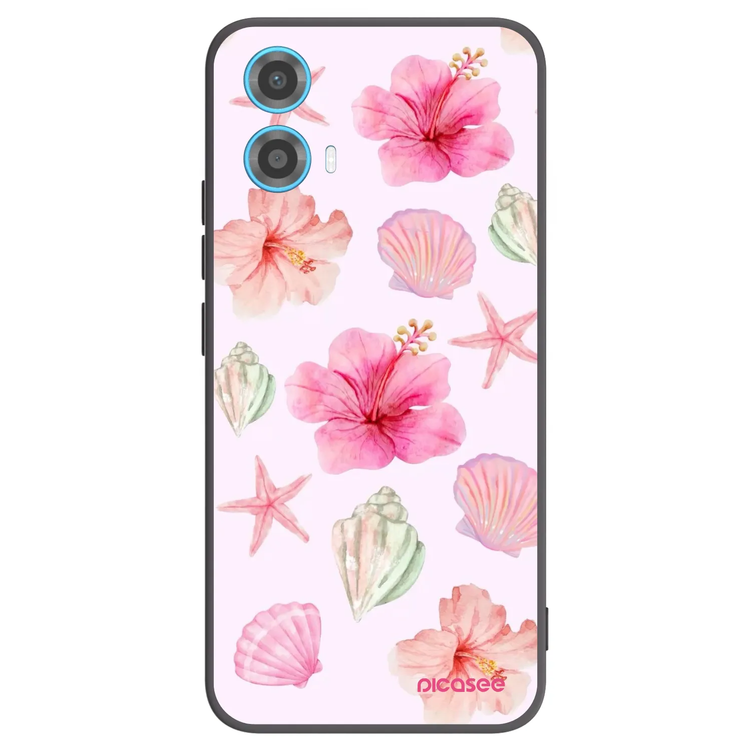 Picasee silikonový černý obal pro Motorola Moto G34 5G - Blush Lagoon