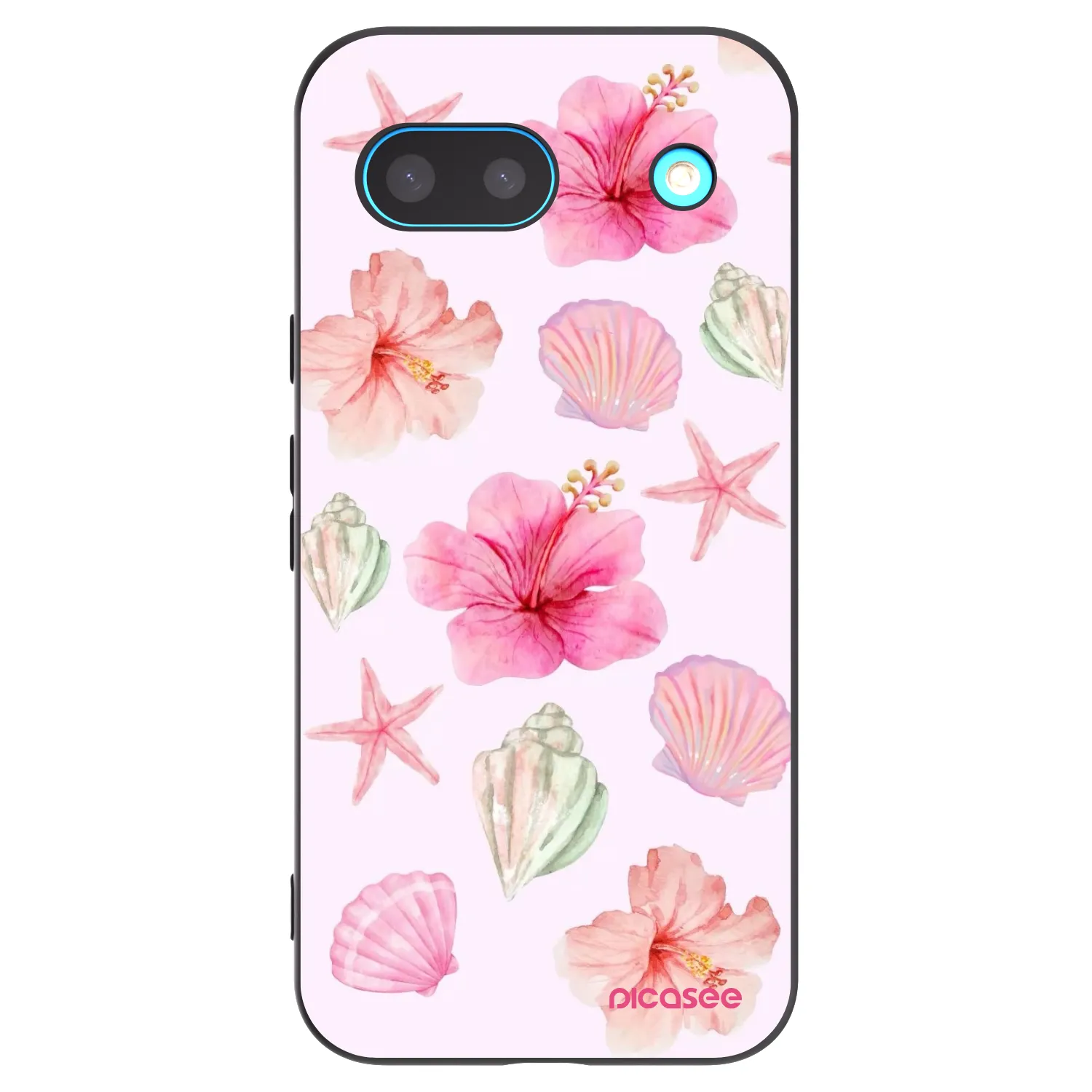 Picasee silikonový černý obal pro Google Pixel 8 - Blush Lagoon
