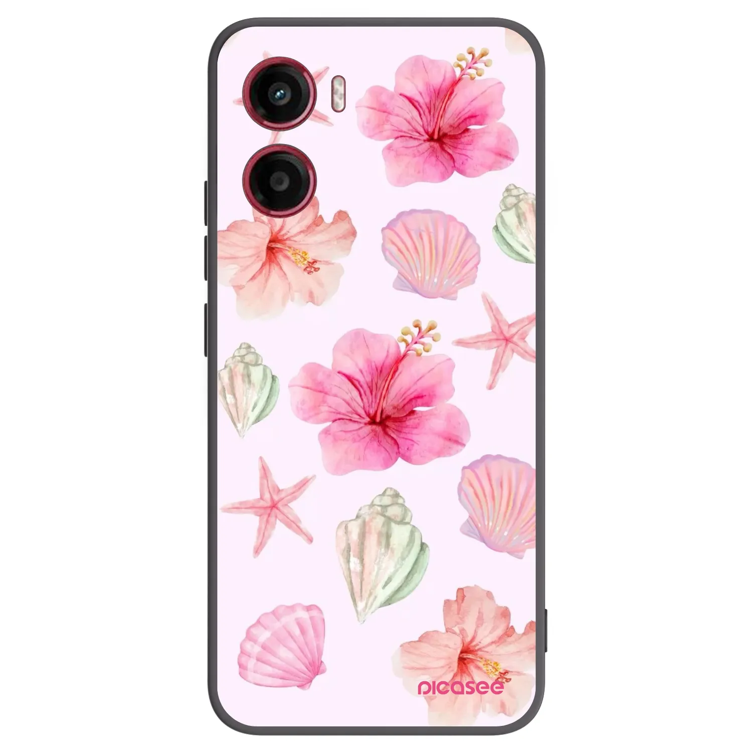 Picasee silikonový černý obal pro Motorola Moto G05 - Blush Lagoon