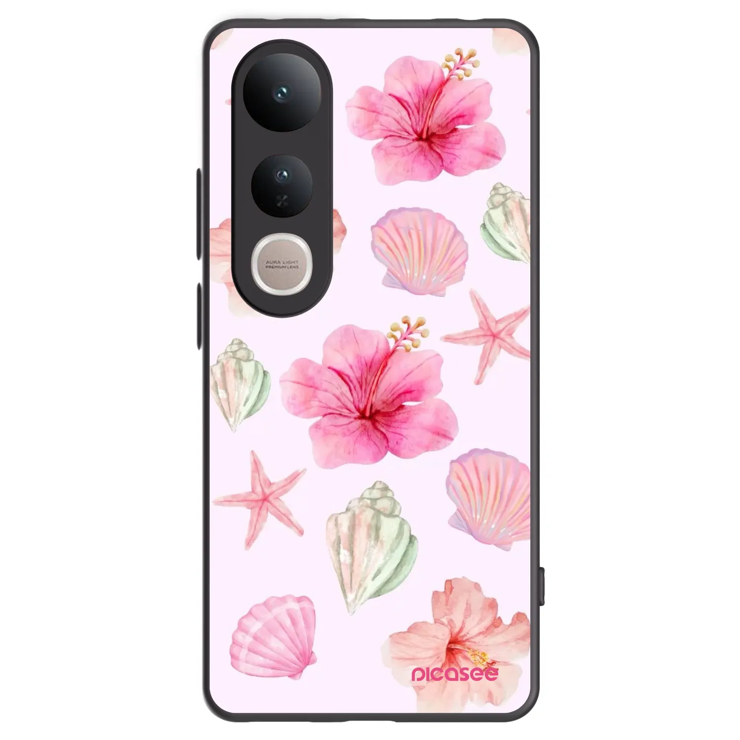Picasee silikonový černý obal pro Vivo V50 Lite 5G - Blush Lagoon