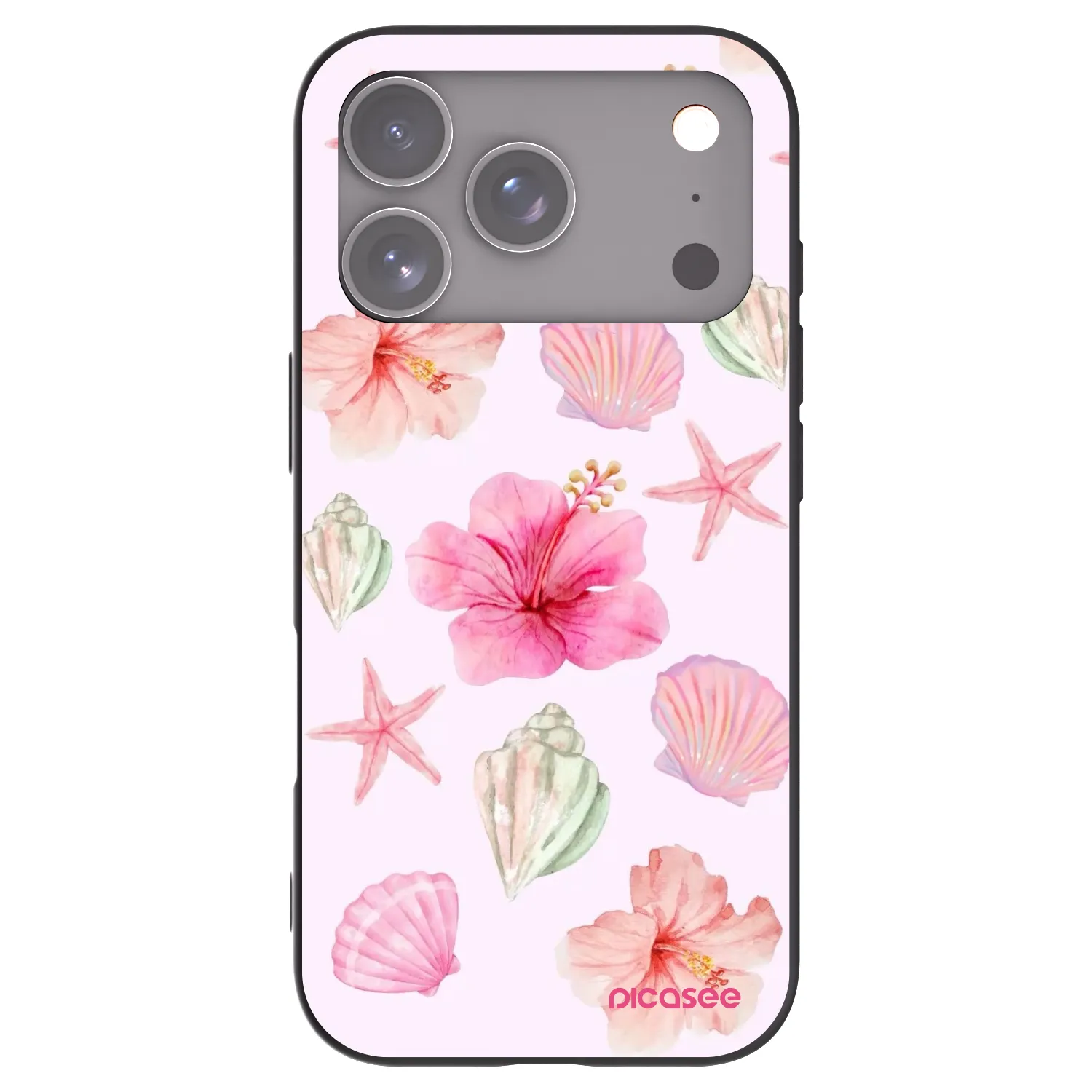 Picasee silikonový černý obal pro Apple iPhone 17 Pro - Blush Lagoon