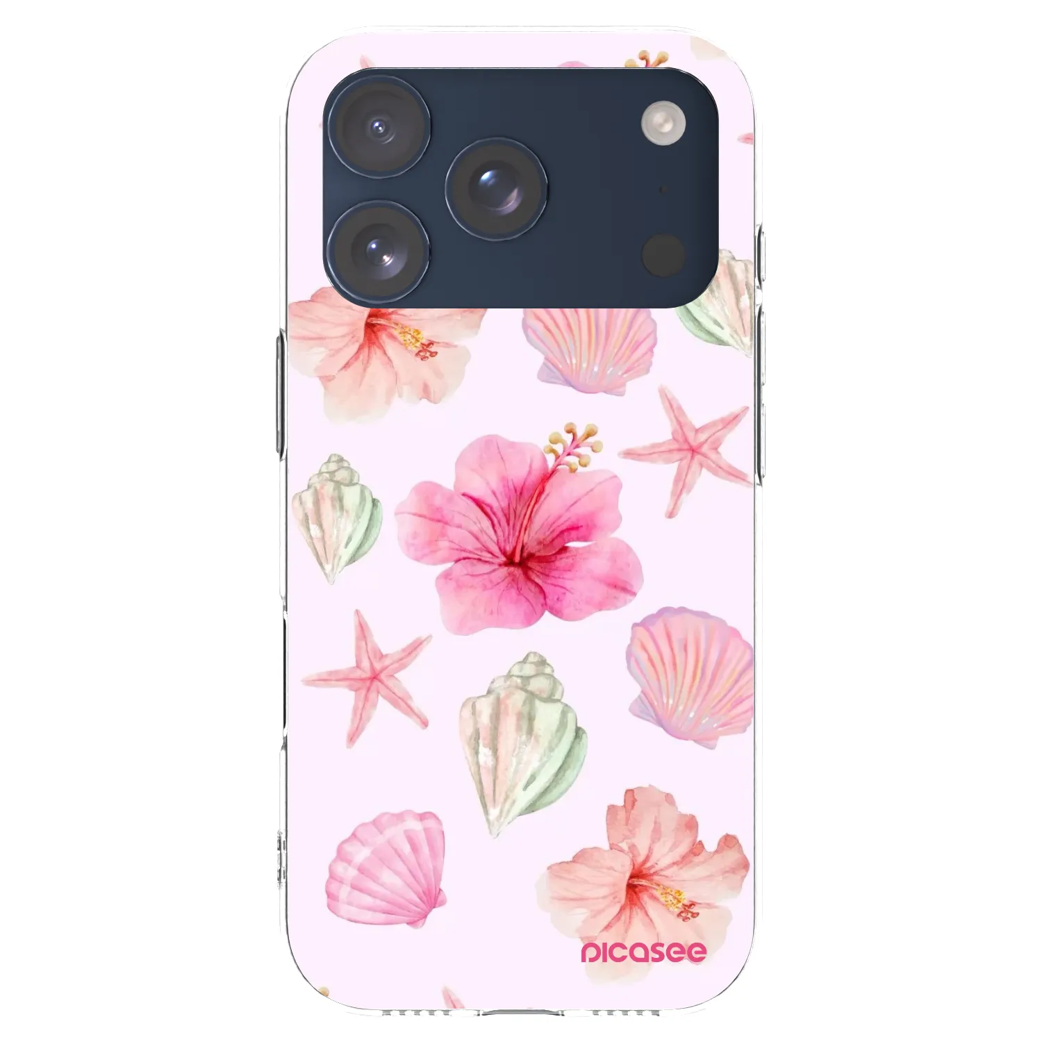 Picasee silikonový průhledný obal pro Apple iPhone 17 Pro - Blush Lagoon