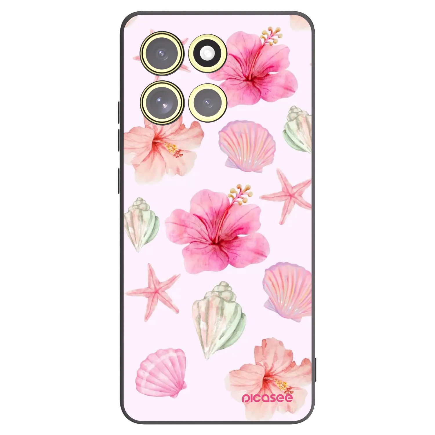 Picasee silikonový černý obal pro Motorola Moto G86 5G - Blush Lagoon