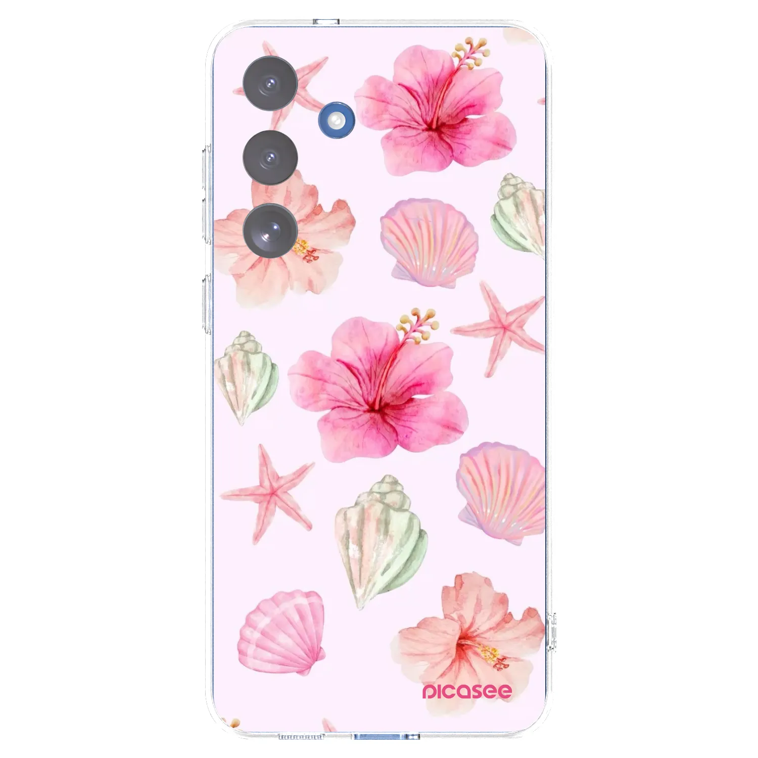 Picasee silikonový průhledný obal pro Samsung Galaxy S25 FE 5G - Blush Lagoon