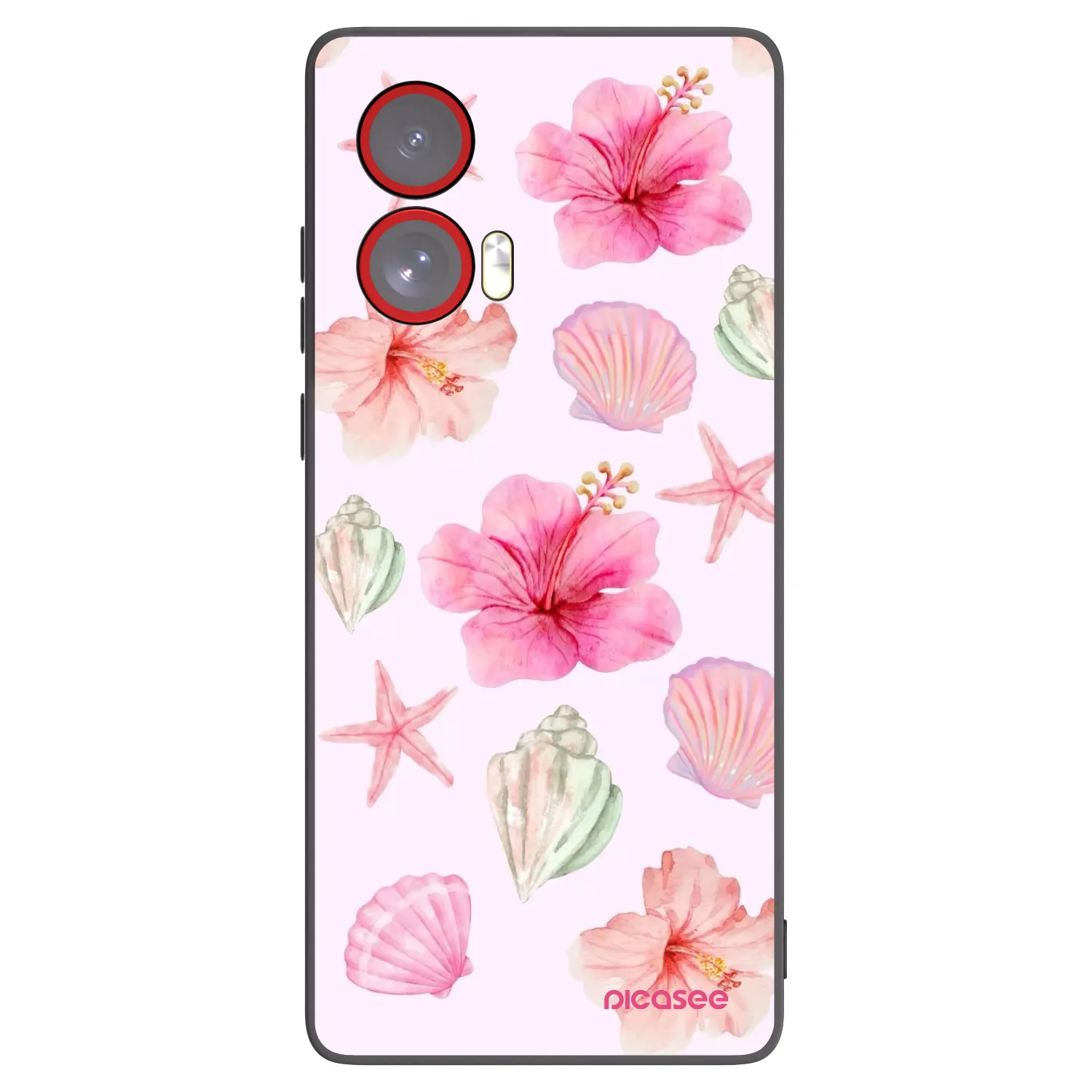 Picasee silikonový černý obal pro Motorola Edge 50 Fusion - Blush Lagoon