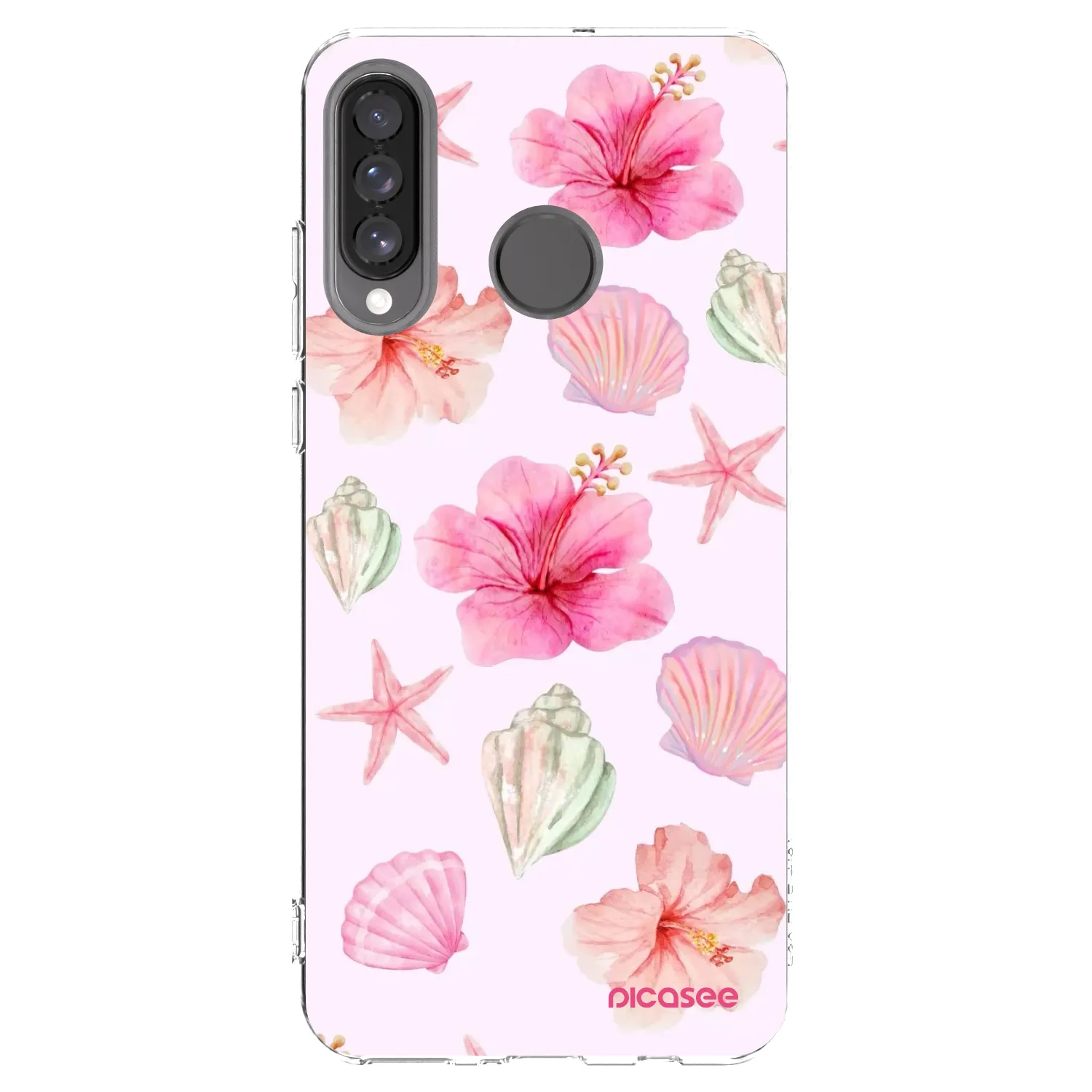 Picasee silikonový průhledný obal pro Huawei P30 Lite - Blush Lagoon