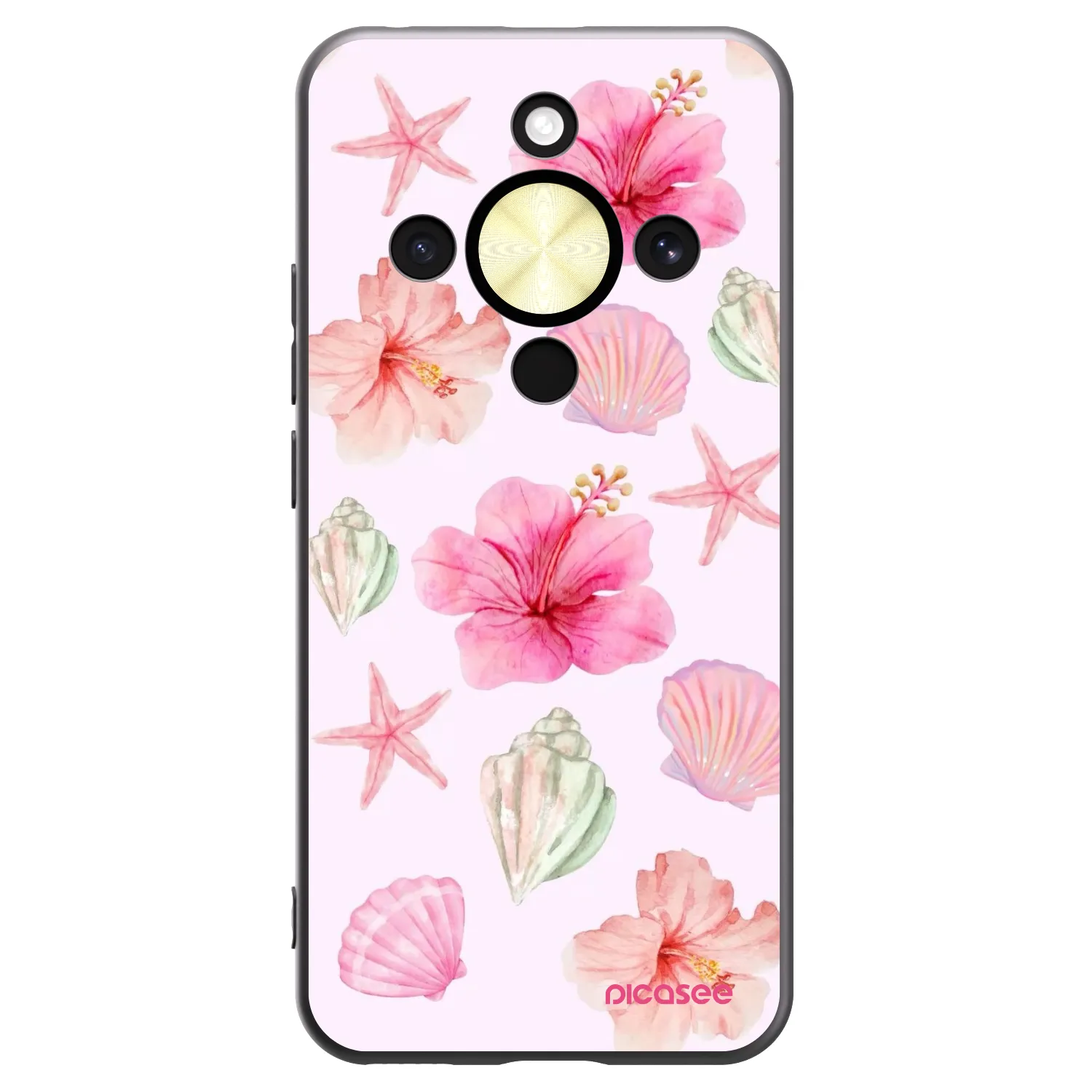 Picasee silikonový černý obal pro Honor Magic8 Lite 5G - Blush Lagoon