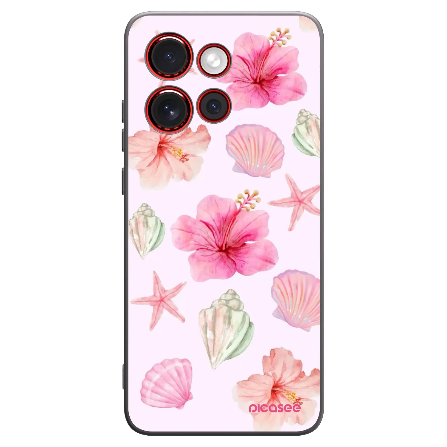 Picasee silikonový černý obal pro Motorola Edge 60 Neo 5G - Blush Lagoon