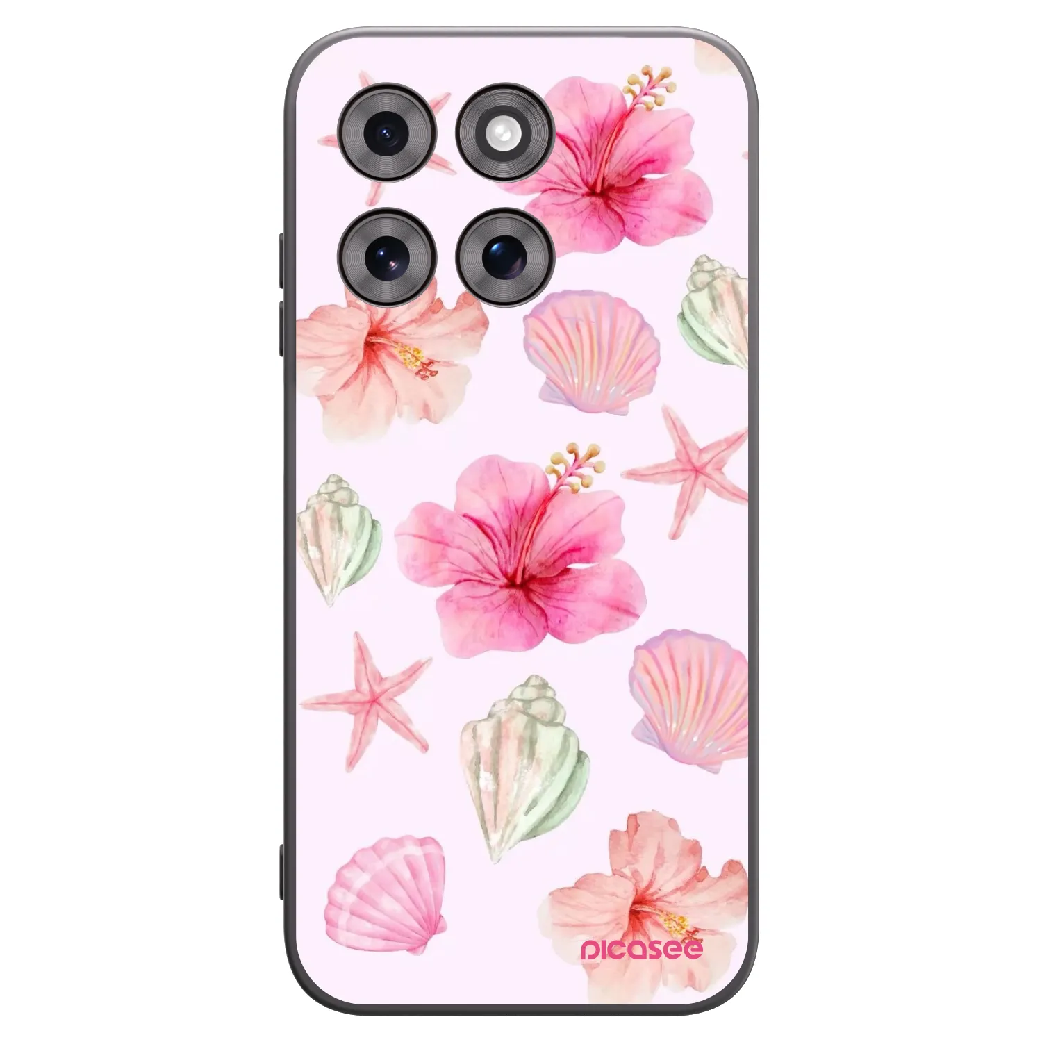 Picasee silikonový černý obal pro Motorola Moto G77 - Blush Lagoon