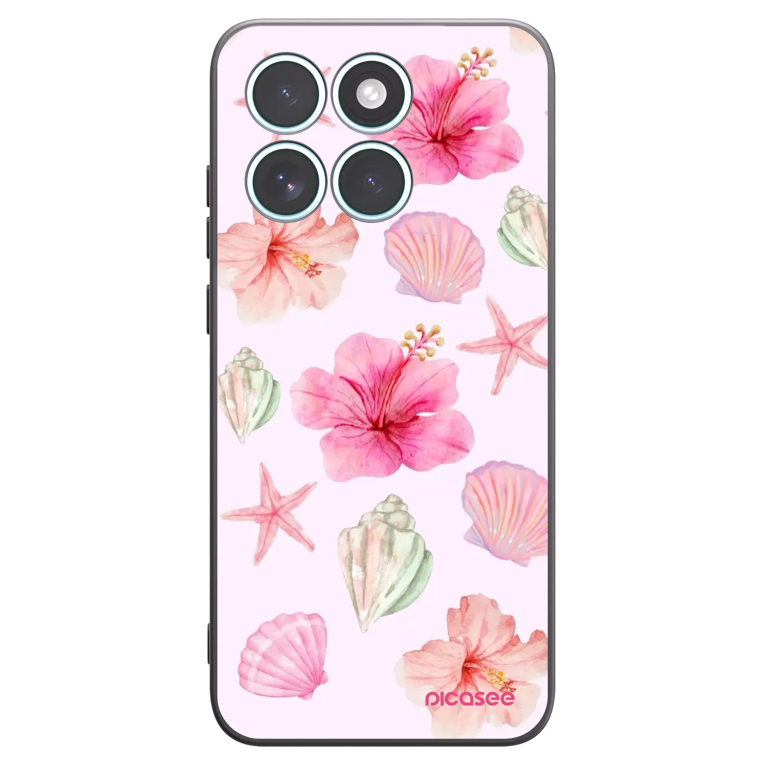 Picasee silikonový černý obal pro Motorola Edge 70 Fusion - Blush Lagoon
