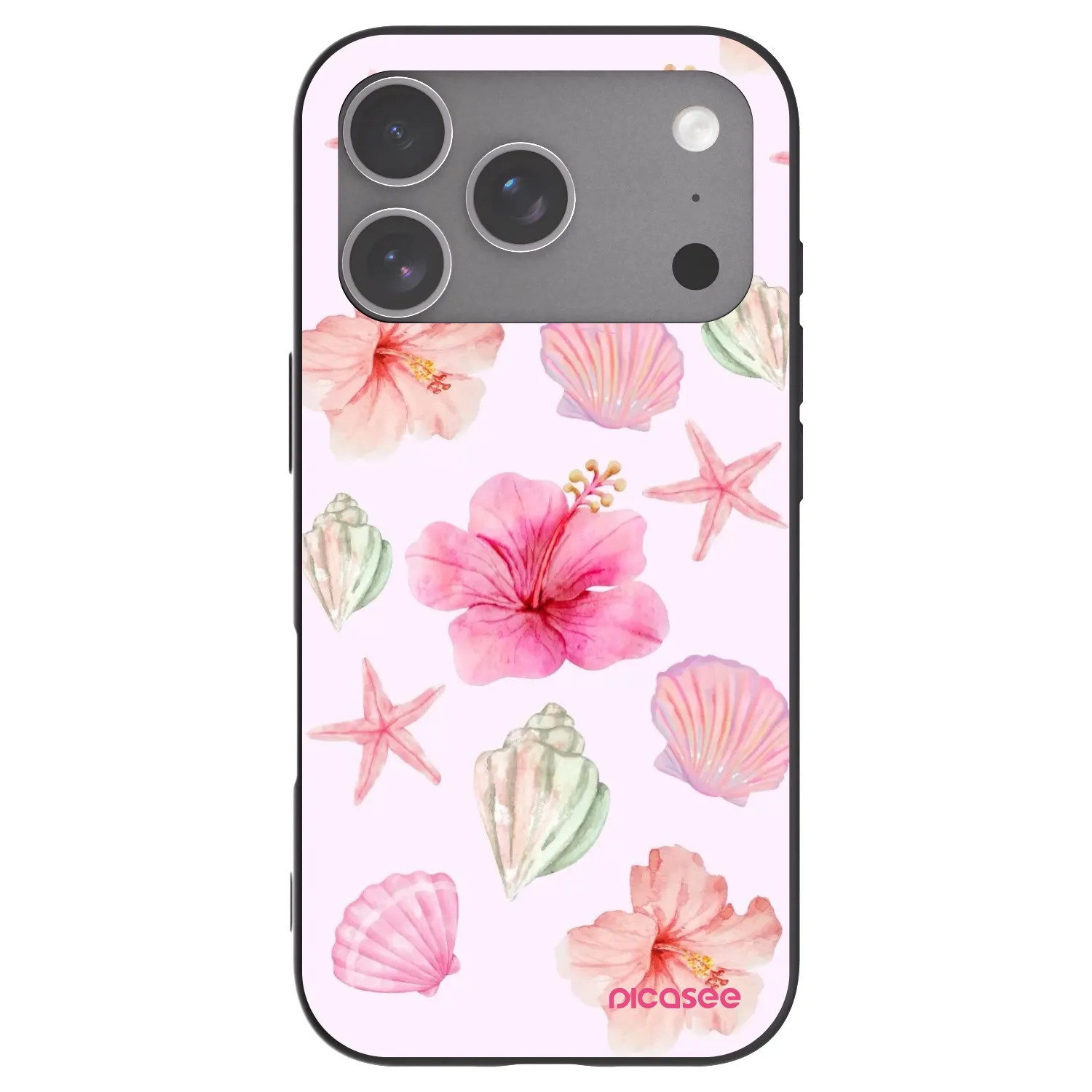 Picasee silikonový černý obal pro Apple iPhone 18 Pro - Blush Lagoon