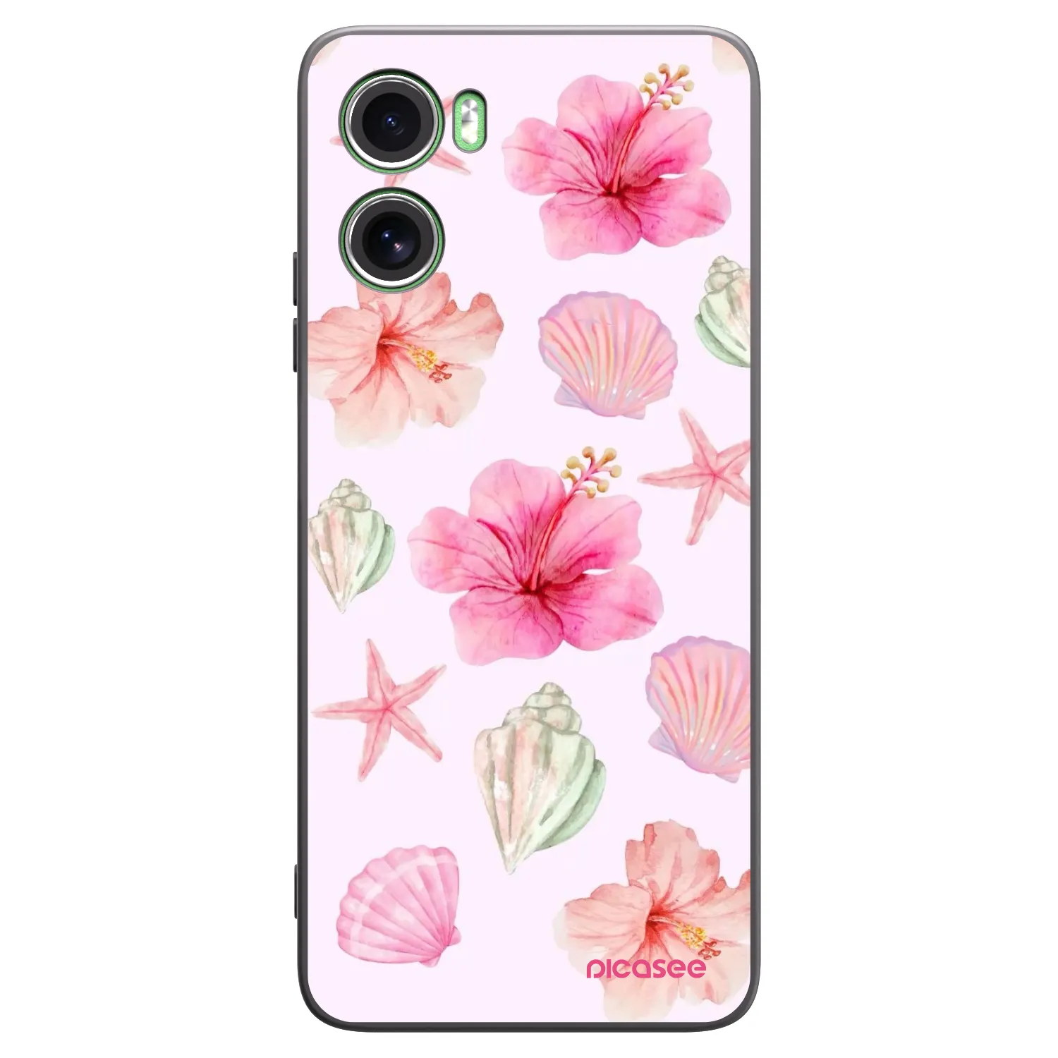 Picasee silikonový černý obal pro Motorola Moto G06 - Blush Lagoon