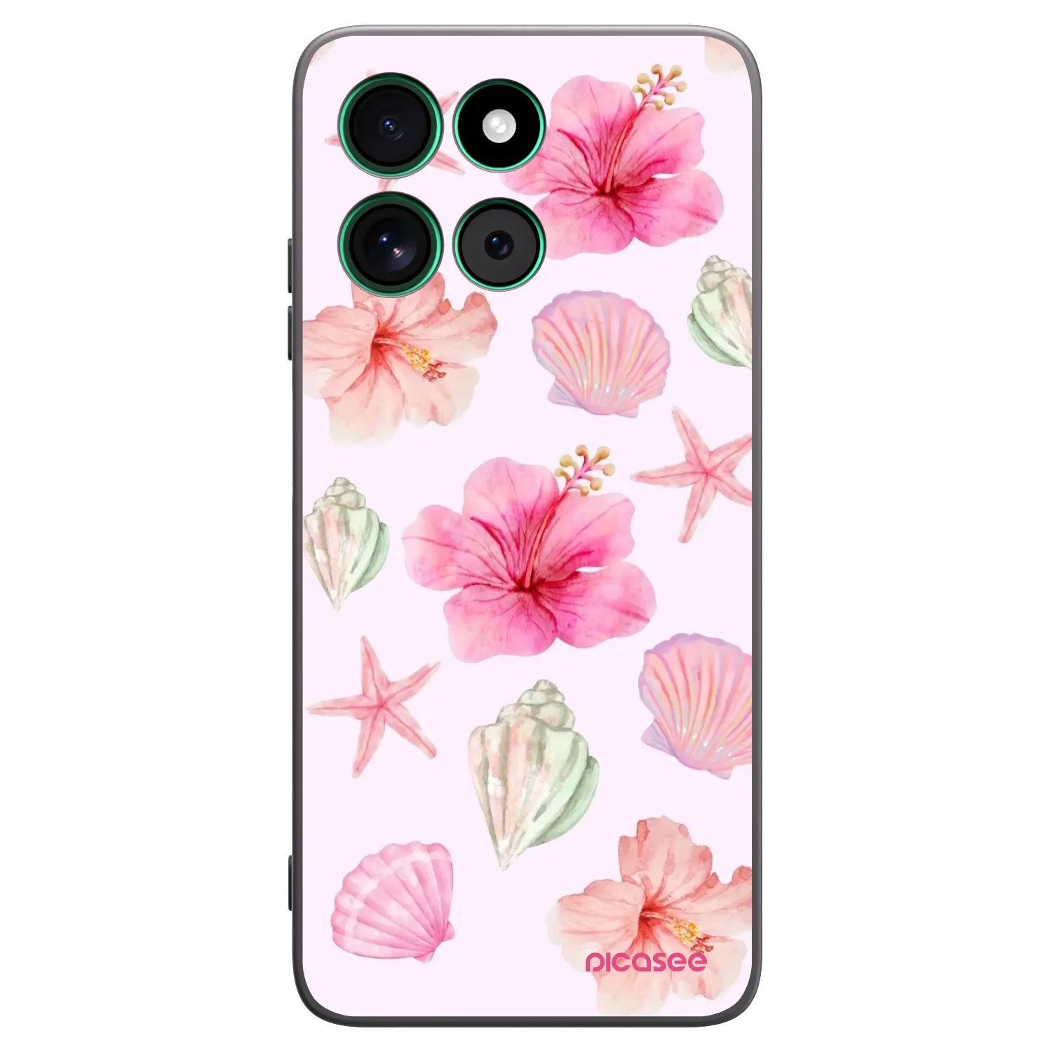 Picasee silikonový černý obal pro Motorola Moto G57 Power - Blush Lagoon