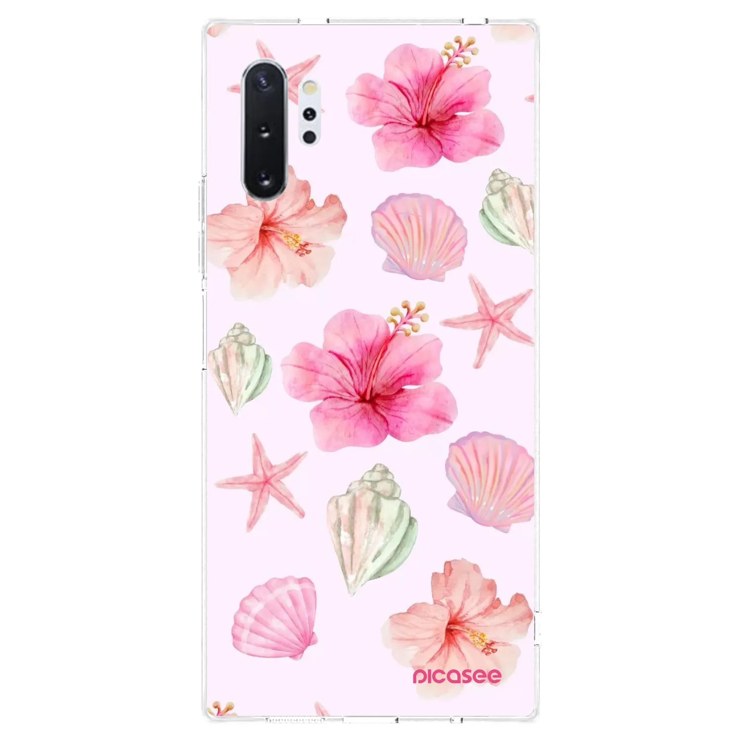 Picasee silikonový průhledný obal pro Samsung Galaxy Note 10+ N975F - Blush Lagoon