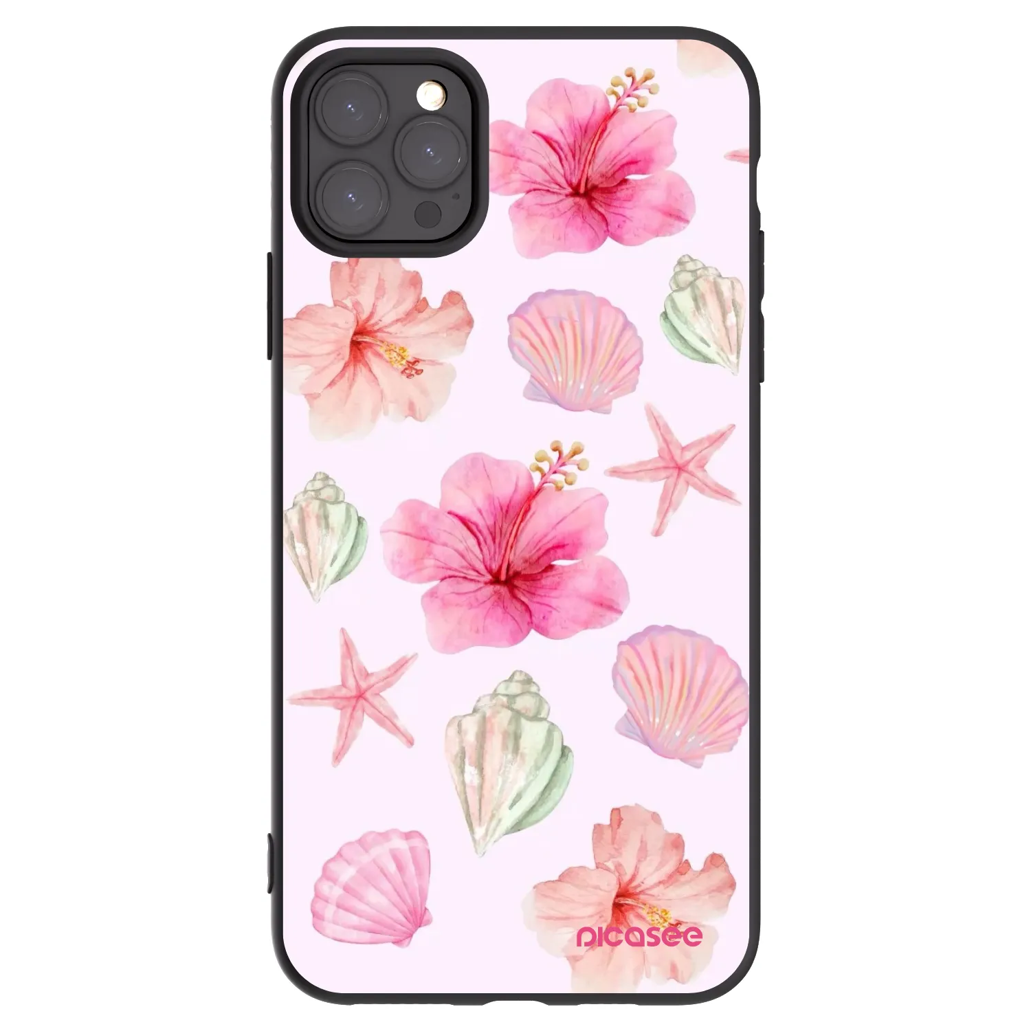 Picasee silikonový černý obal pro Apple iPhone 11 Pro Max - Blush Lagoon