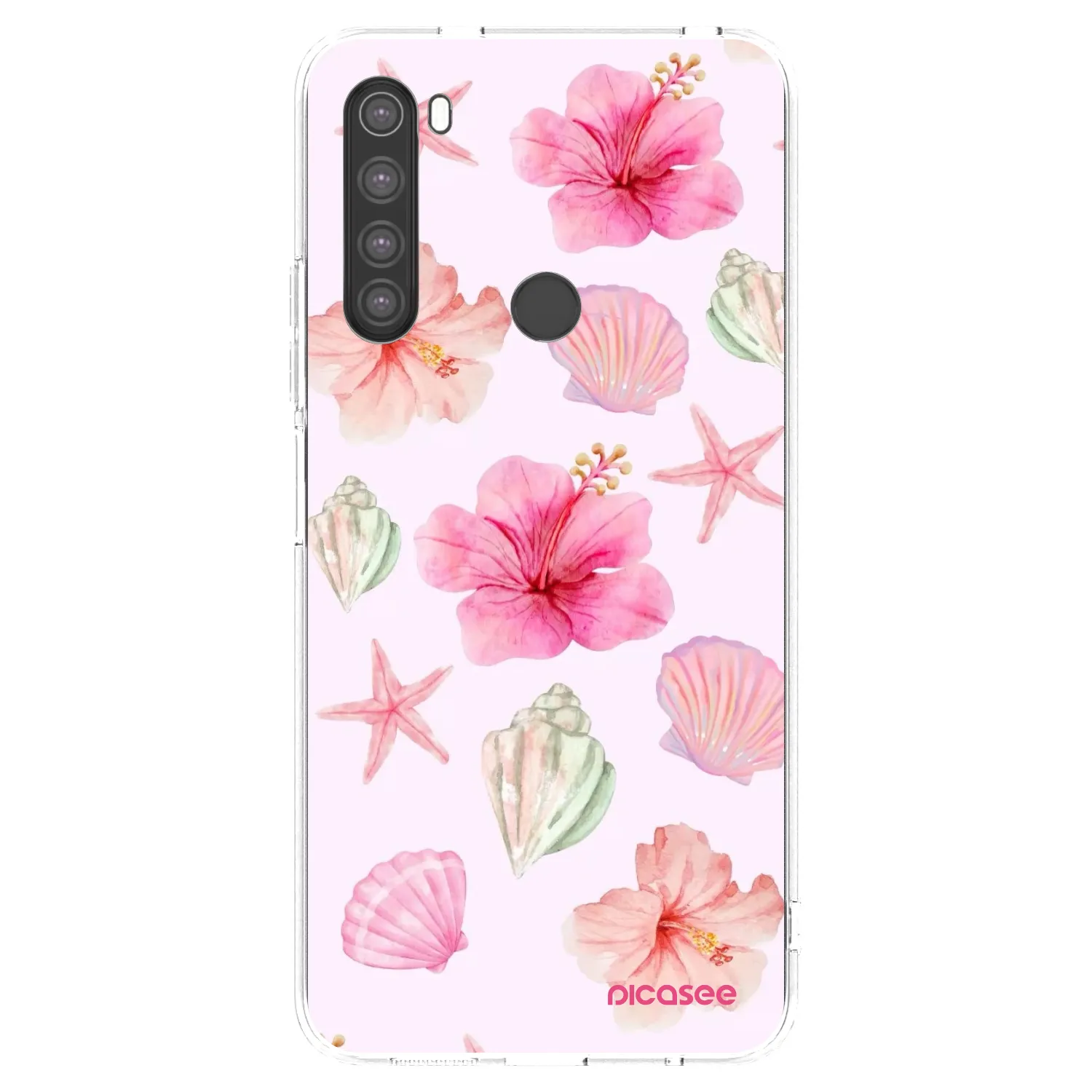 Picasee silikonový průhledný obal pro Xiaomi Redmi Note 8 - Blush Lagoon
