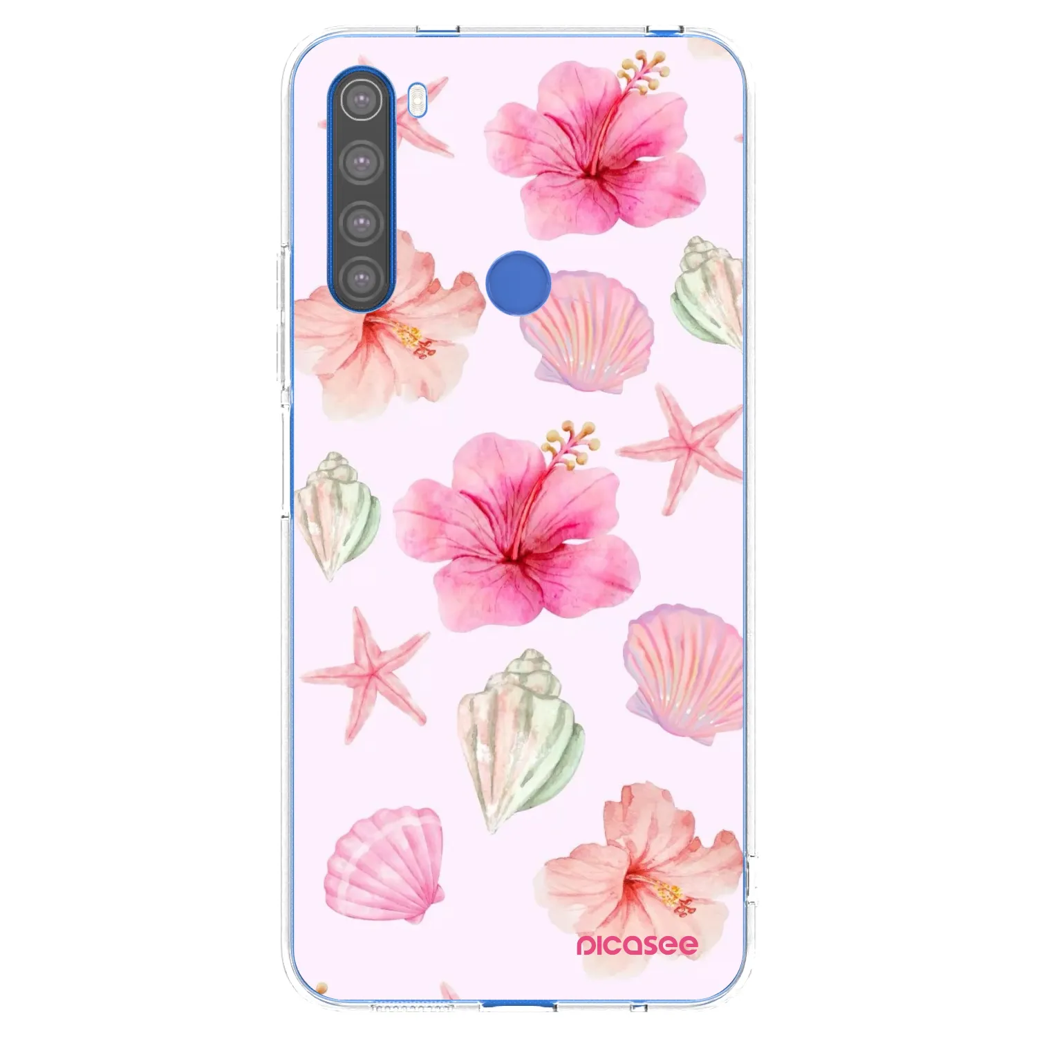 Picasee silikonový průhledný obal pro Xiaomi Redmi Note 8T - Blush Lagoon