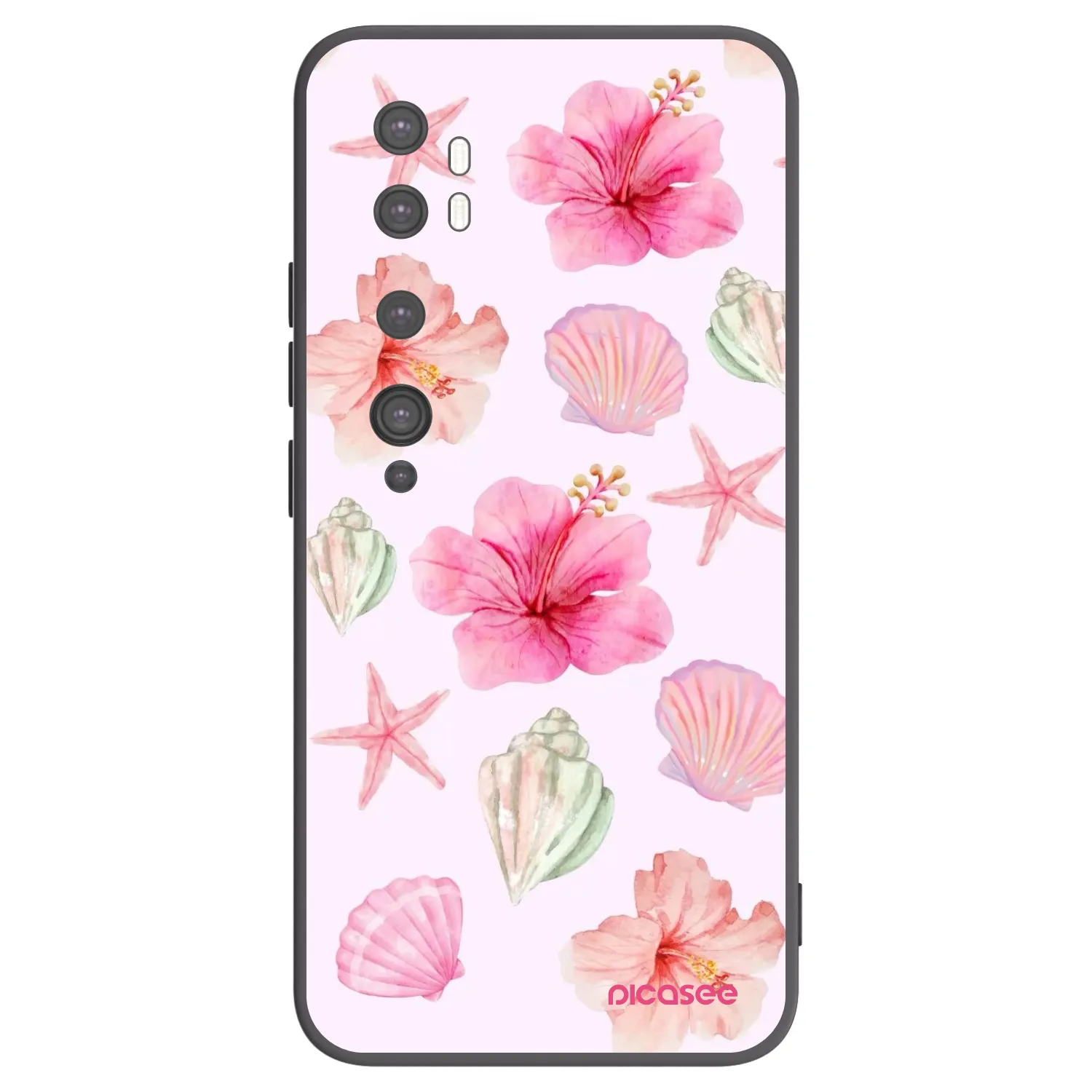 Picasee silikonový černý obal pro Xiaomi Mi Note 10 (Pro) - Blush Lagoon