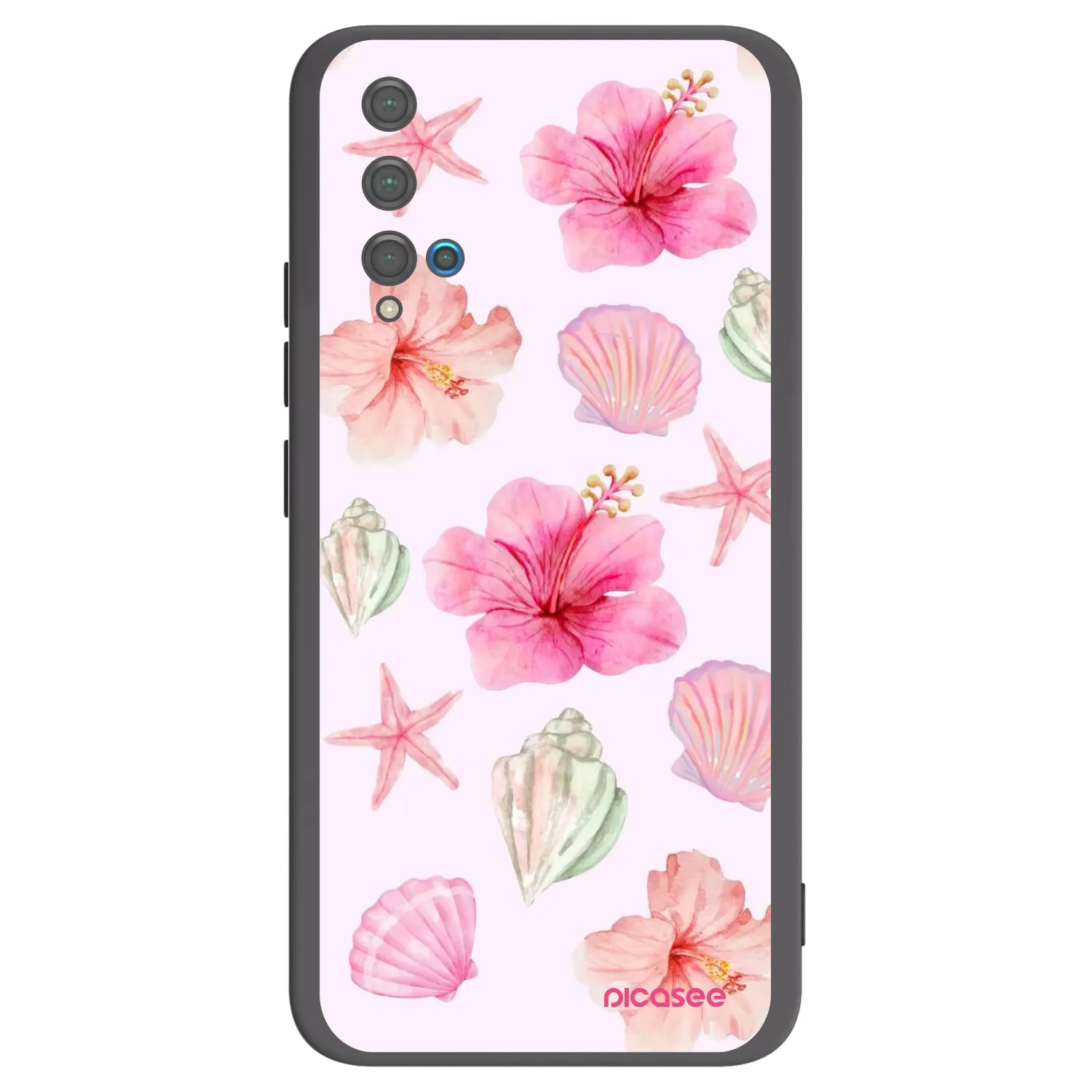 Picasee silikonový černý obal pro Huawei Nova 5T - Blush Lagoon