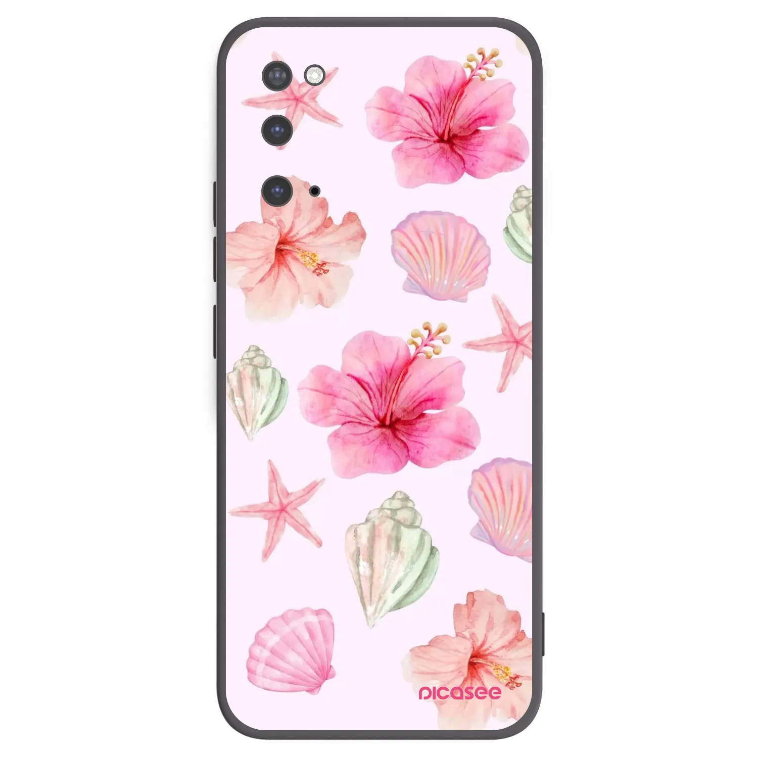 Picasee silikonový černý obal pro Samsung Galaxy S20 G980F - Blush Lagoon