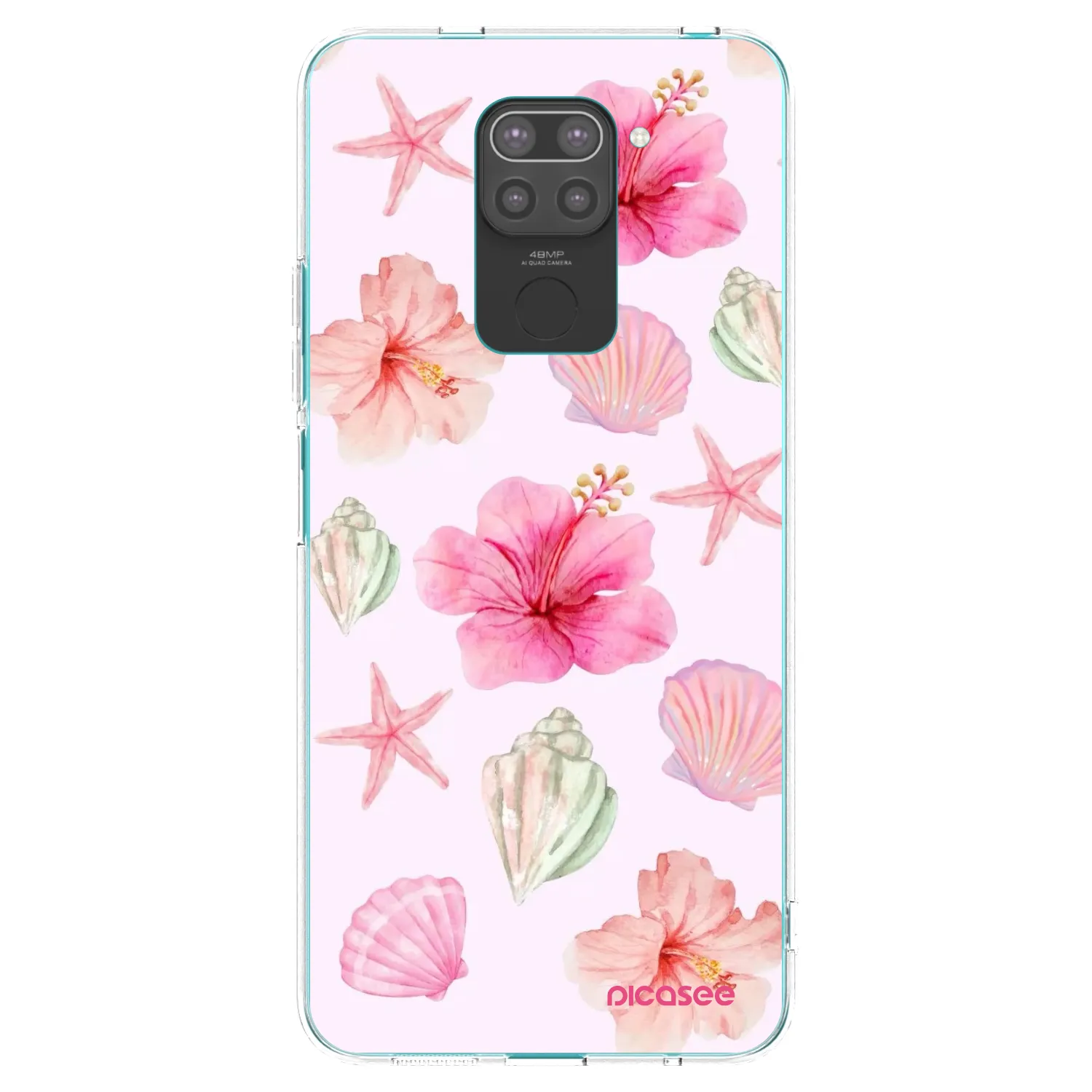 Picasee silikonový černý obal pro Xiaomi Redmi Note 9 - Blush Lagoon