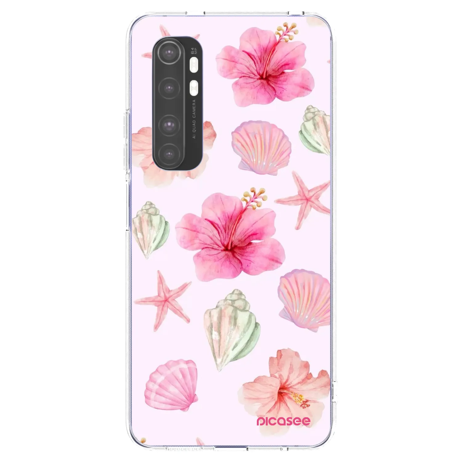Picasee silikonový průhledný obal pro Xiaomi Mi Note 10 Lite - Blush Lagoon