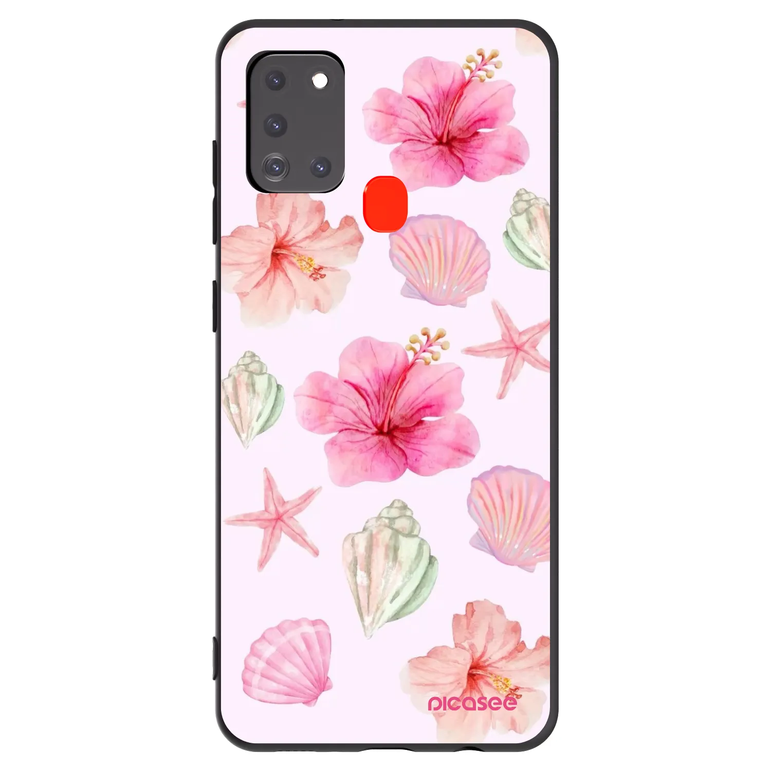 Picasee silikonový černý obal pro Samsung Galaxy A21s - Blush Lagoon