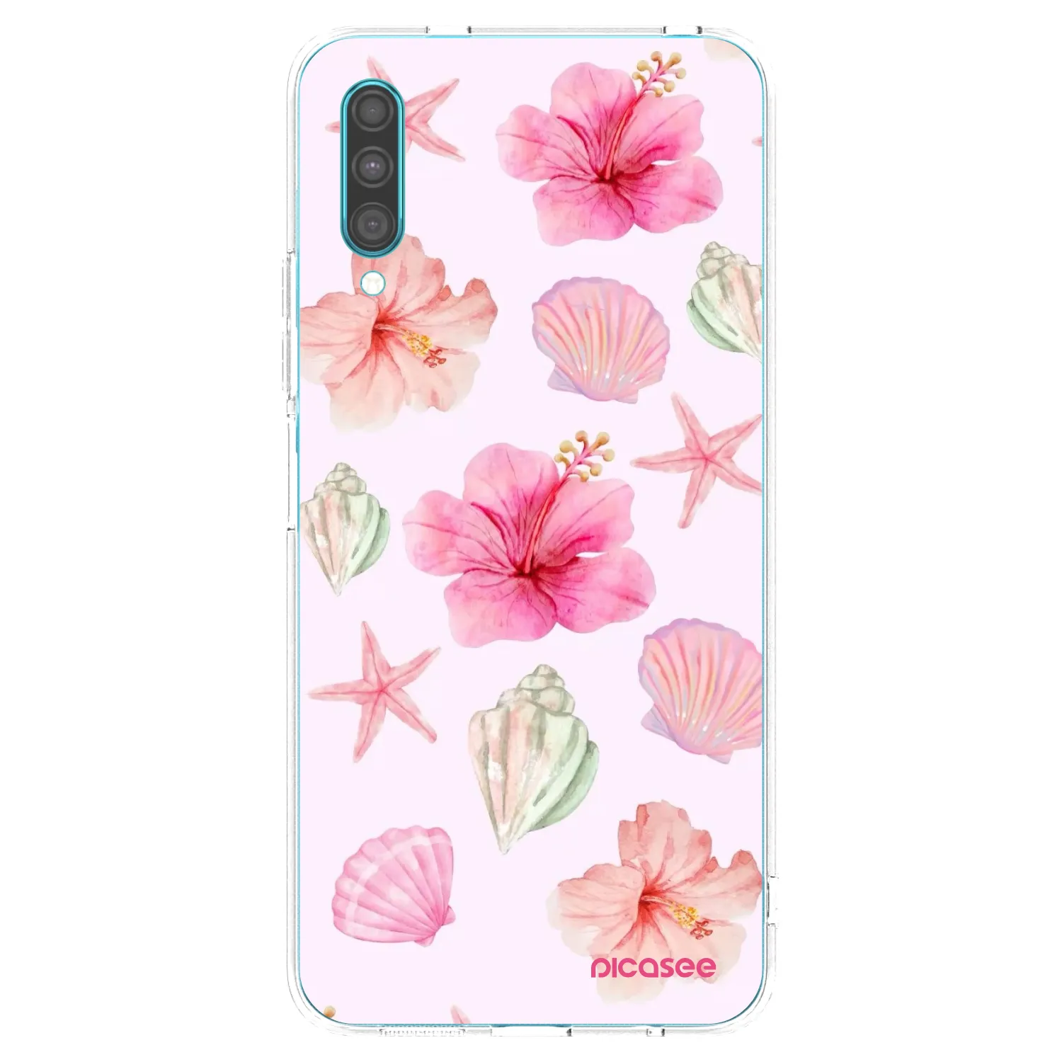 Picasee silikonový průhledný obal pro Samsung Galaxy A30s A307F - Blush Lagoon