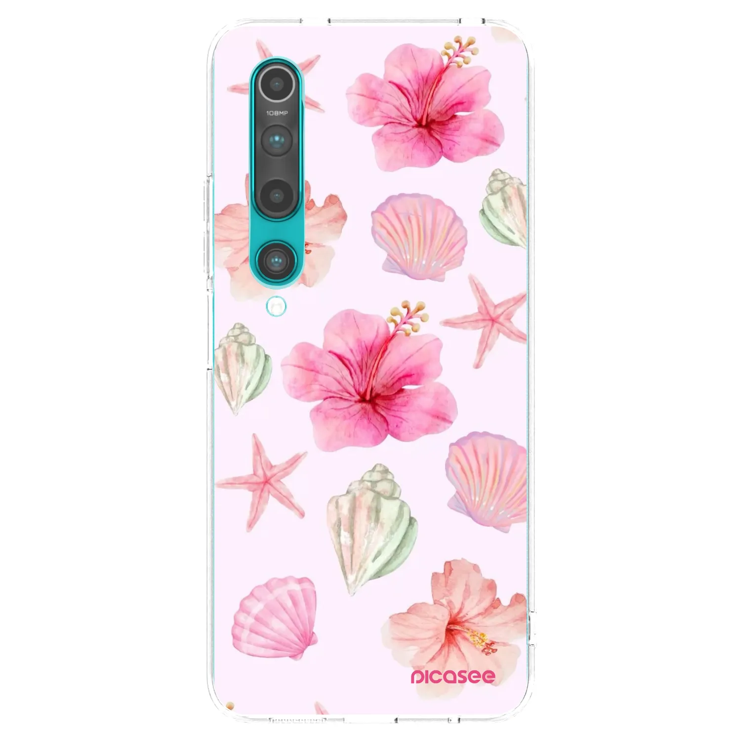 Picasee silikonový průhledný obal pro Xiaomi Mi 10 - Blush Lagoon