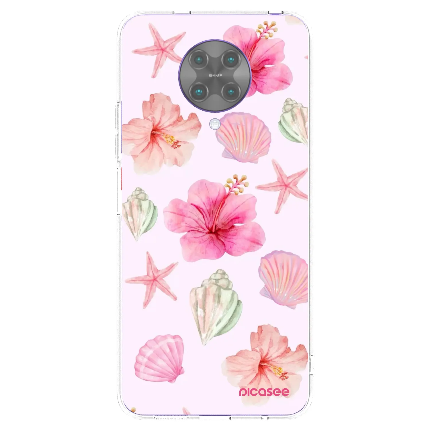 Picasee silikonový průhledný obal pro Xiaomi Poco F2 Pro - Blush Lagoon